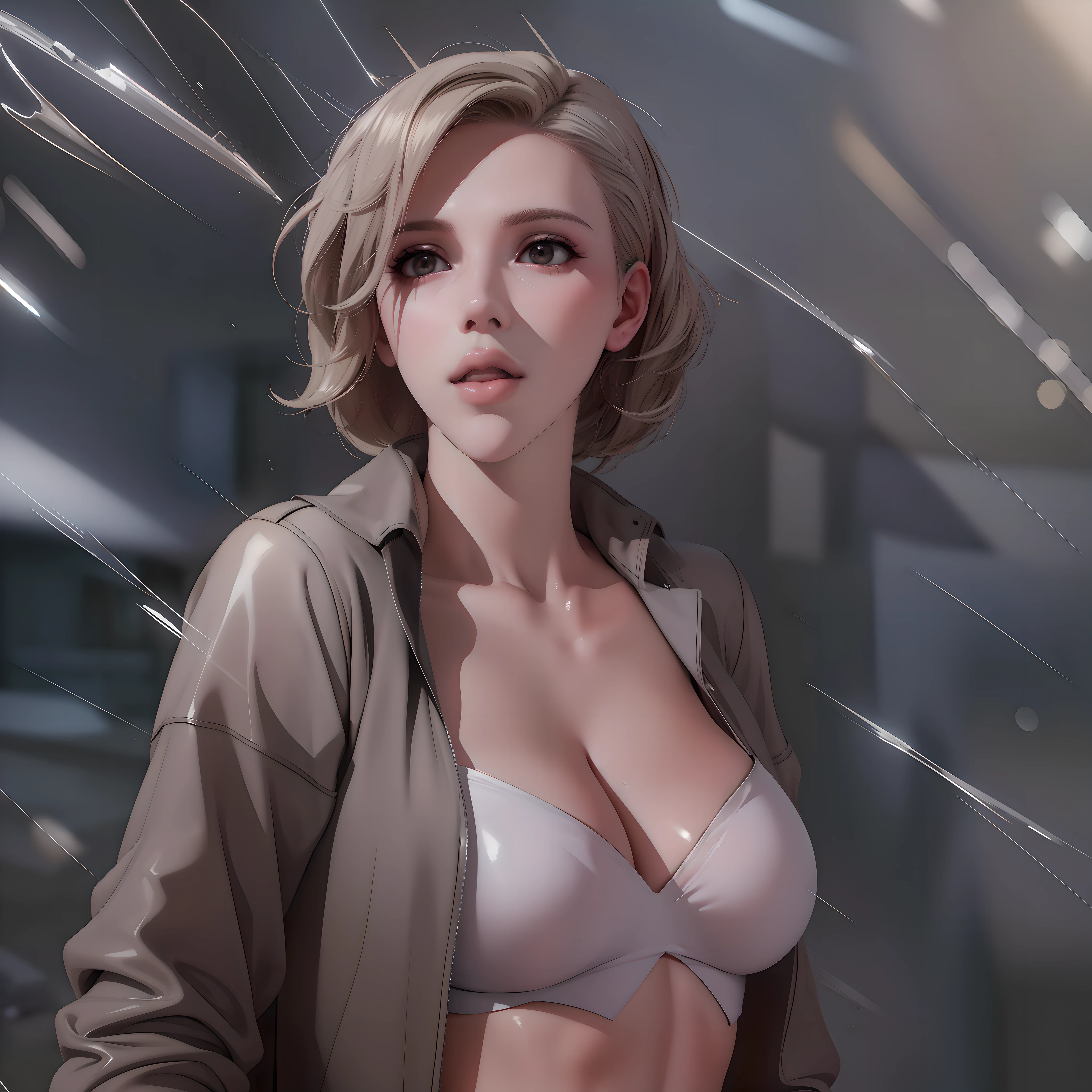 Scarlett Johansson super gostosa de biquini toda molhada de suor e chuva, bem sensual, sorrindo, Gorgeous gigantic, HDR (high dynamic range), ray tracing, NVIDIA RTX, Super-Resolution, irreal 5, espalhamento subsuperficial, PBR Texturing, Post-processing, anisotropic filtering, profundidade de campo, Maximum clarity and sharpness, texturas multicamadas, Mapas especulares e de albedo, surface shading, Accurate simulation of light-material interaction, perfectly proportions, octane rendering, dual-tone lighting, ISO baixo, white-balance, rule of thirds, Aeratura, 8K BRUTO, subpixel efficiency, sub-pixel convolution, luminescent particles,