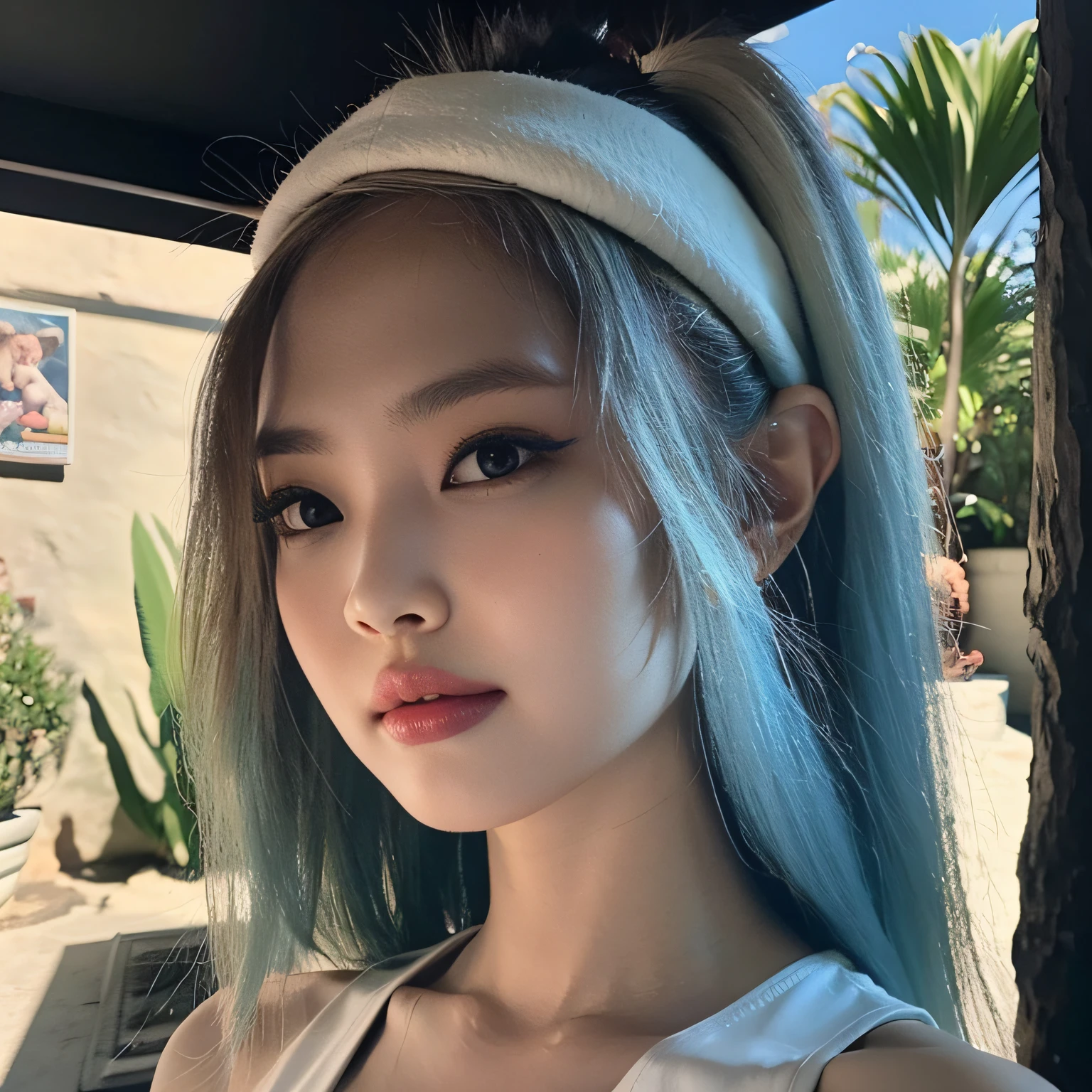 a photo portrait of jennierubyjenes,(intricate details:0.8), (hdr, hyperdetailed:1.2)