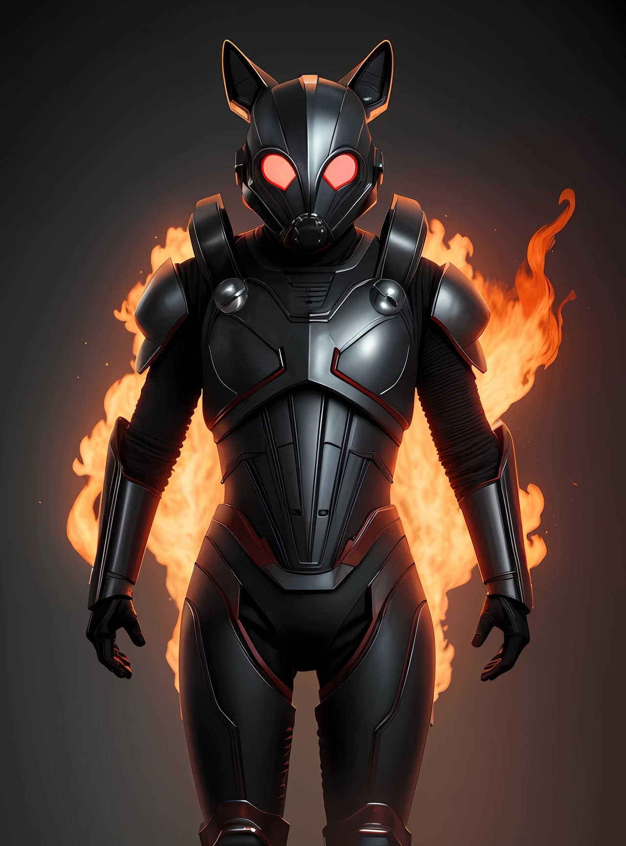 Infernal heart fox aliens ufo, exterminador zumbi, demonic eyes, mascara de gas, ciborgue, giger, sci fi gadgets mask helmet, body hand hind leg, LEDs na armadura, trapos medievais de roupa, intrincado abstrato. Arte intrincada, por Tooth Wu, Wlop, Beeple, Octane render, trending in artstation, Greg Rutkowski Very coherent symmetrical art. cinemactic, arte chave, hiper realismo, alto detalhe, octano render, 8 k,