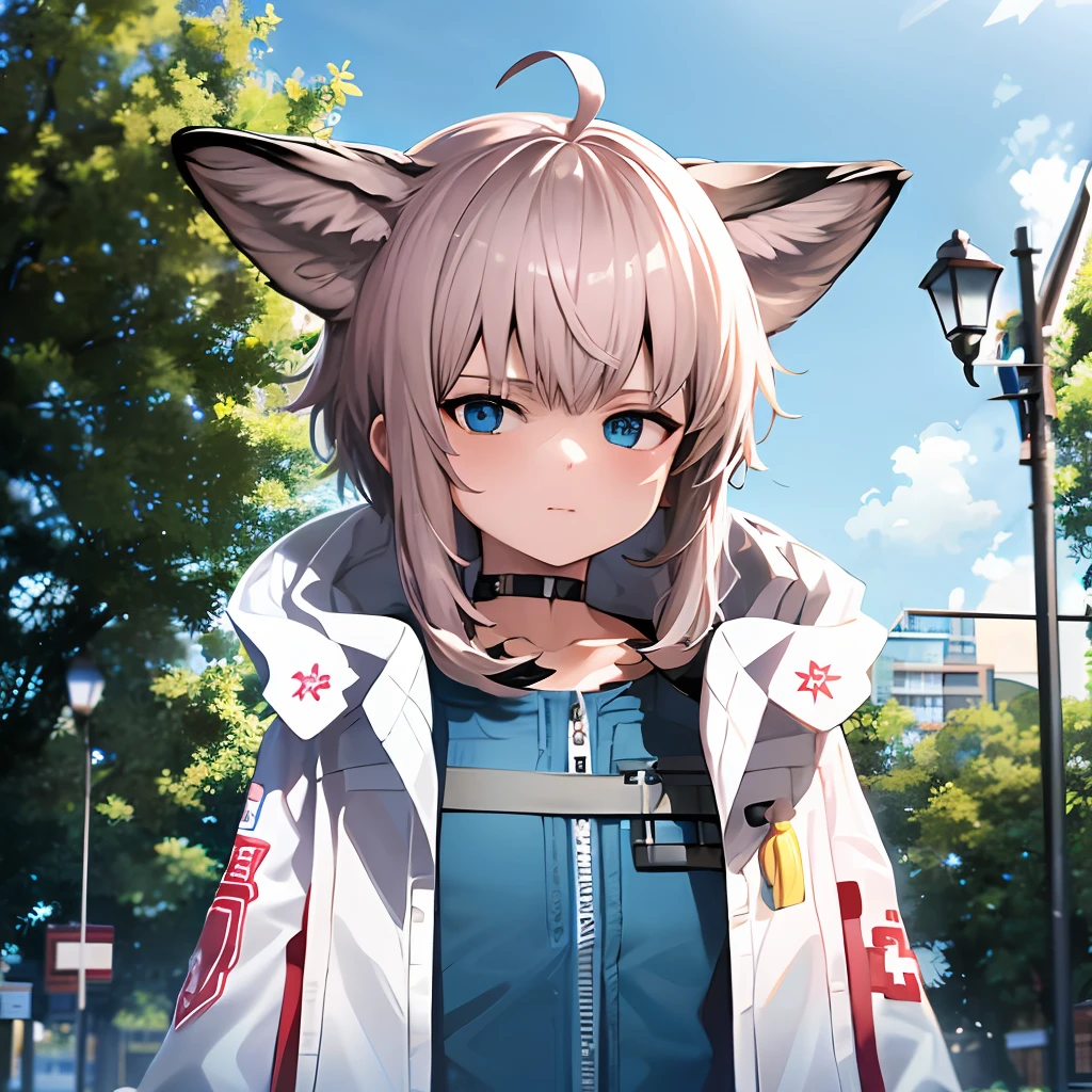 Two-dimensional female cat ears cute