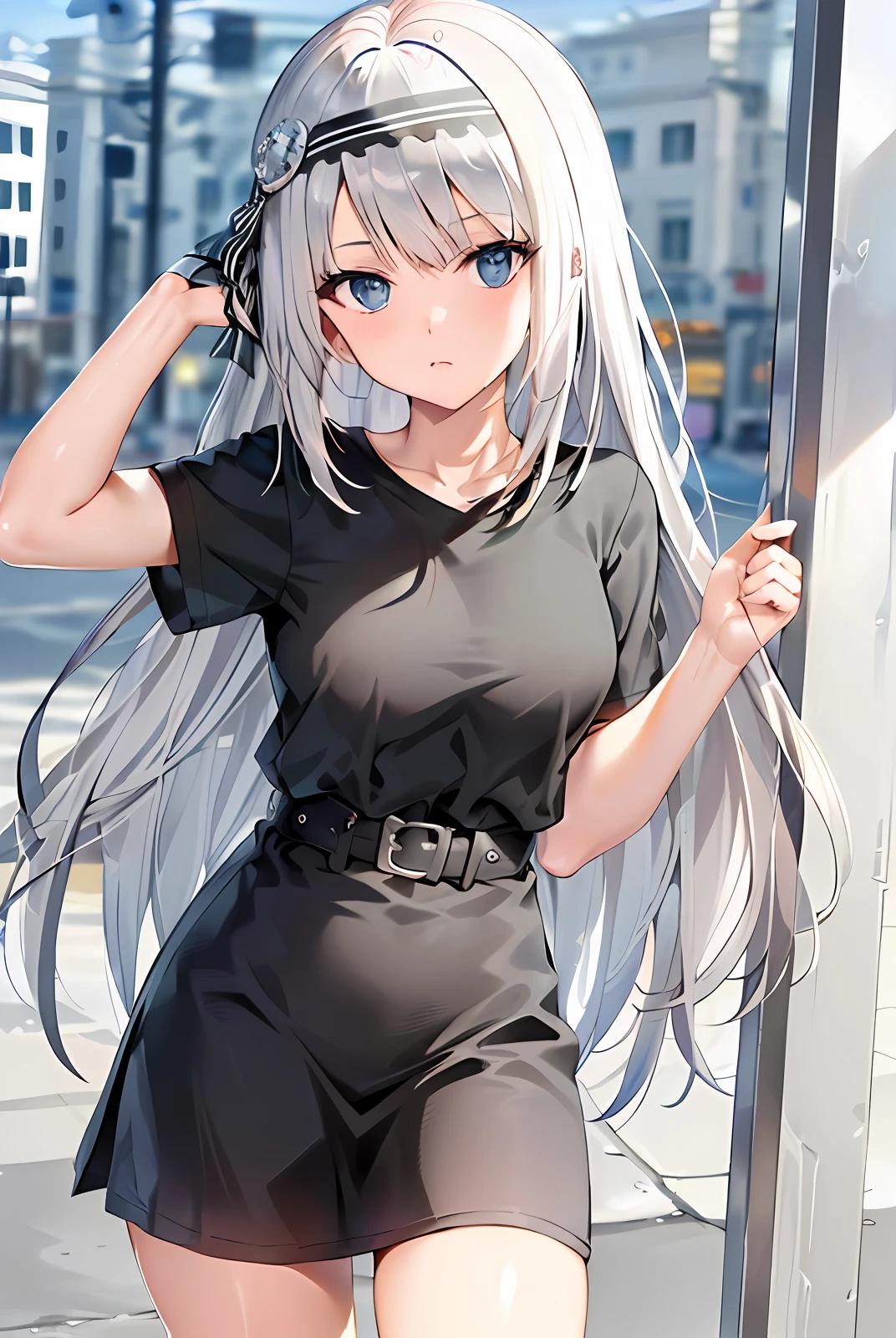 nakeness，s girl，whaite hair，quadratic element，