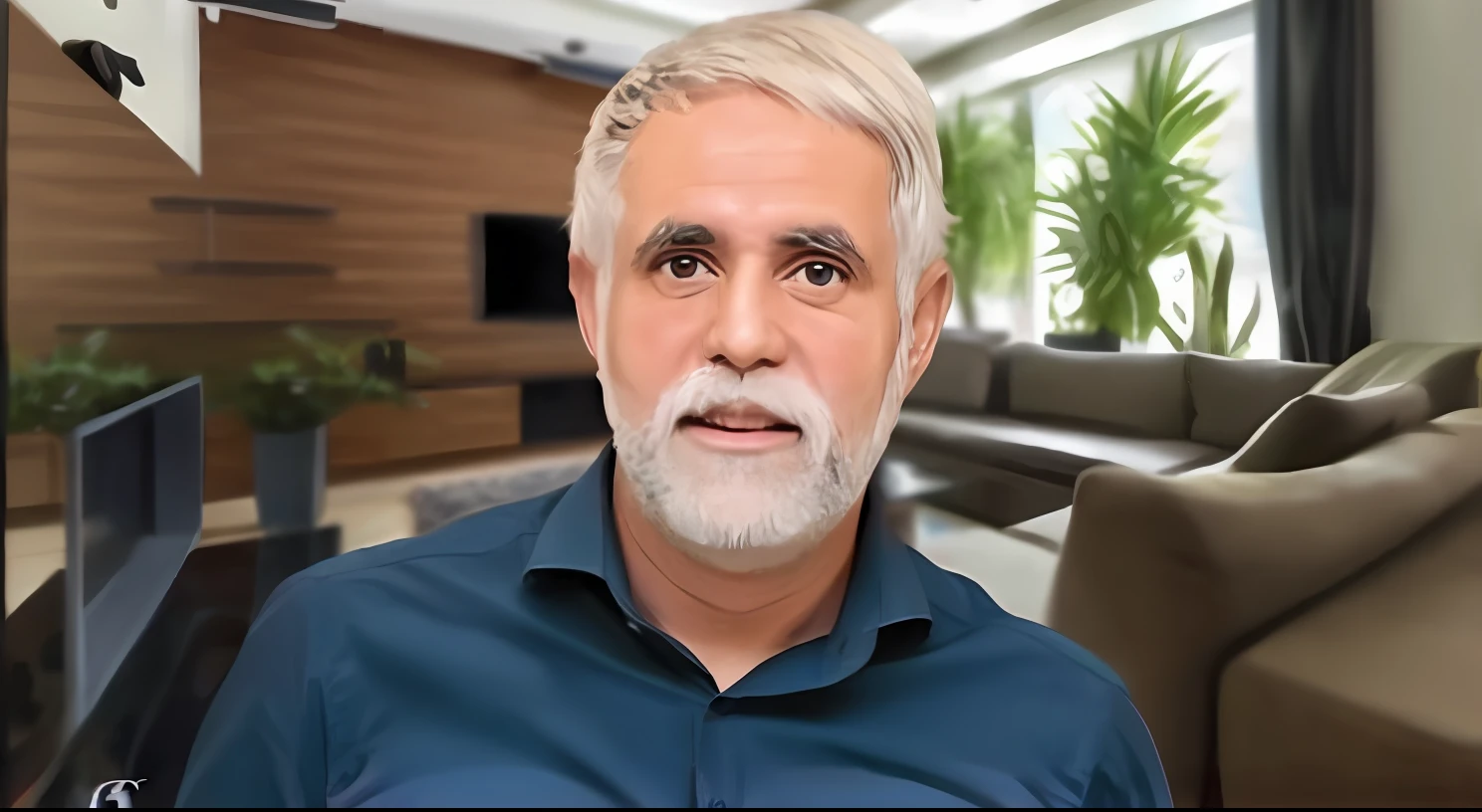 Homem com barba e camisa azul na sala de estar, Ahmad Merheb, Directed by: Luis Miranda, edu souza, Linha Yesilbas, Directed by: Felipe Seade, david rios ferreira, Erol Otus, Henry Alvim Correa, Directed by: Giorgio Cavallon, Directed by: Orshi Drozdik, Directed by: Tahir Salahov