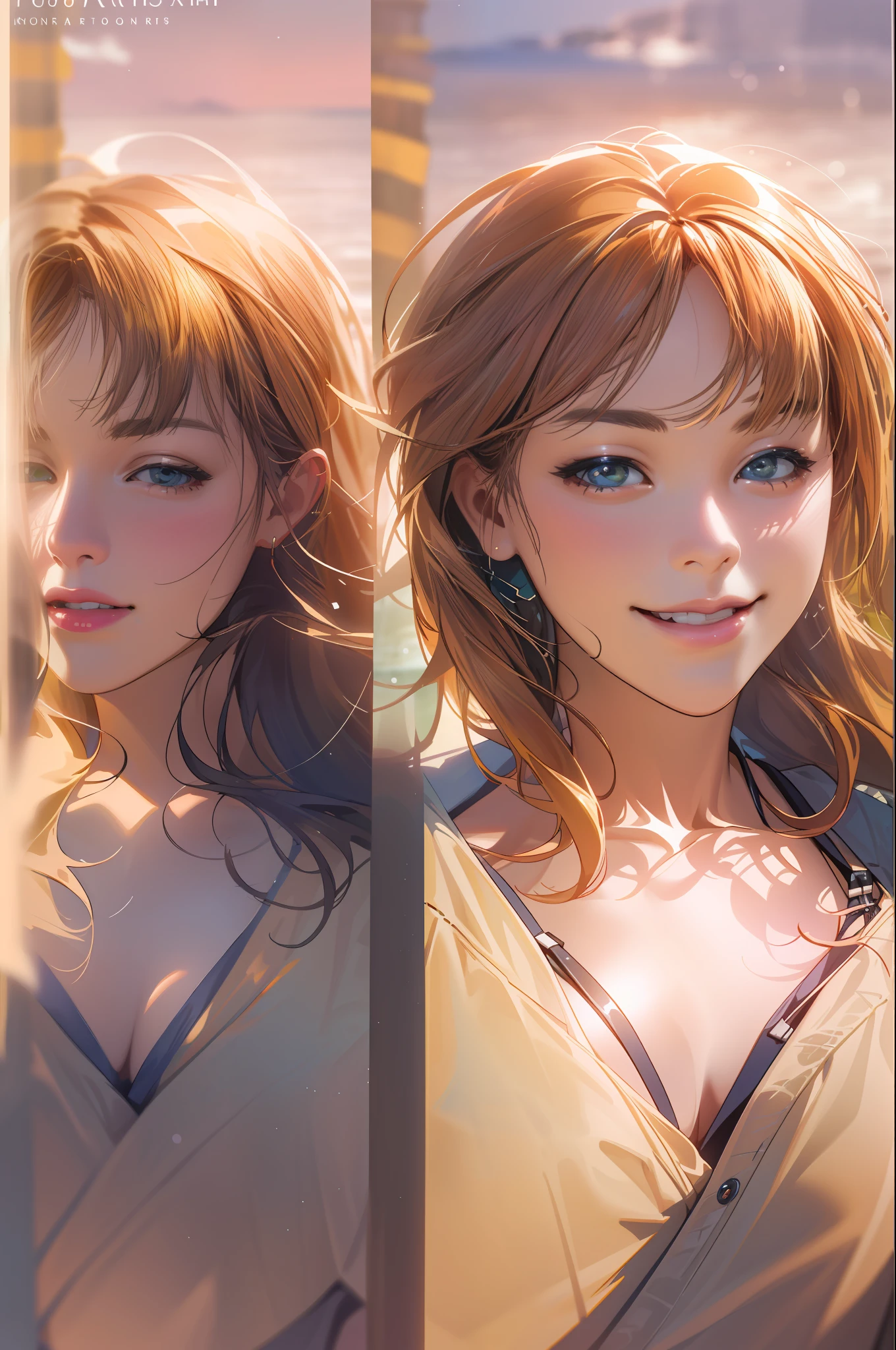 Photographic portrait of beautiful women, Sony α7, 35mm Lens, f1.8、Radiant_Rhythms, realistic bikini, beautiful woman, Beautiful girl, beautiful seaside, charming girls, realistic 3d style, photo realistic render