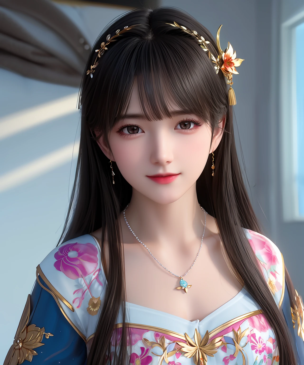 best quality, masterpiece, highres, 1girl,china dress,hair ornament,necklace, jewelry,Beautiful face,upon_body, tyndall effect,photorealistic, dark studio, rim lighting, two tone lighting,(high detailed skin:1.2), 8k uhd, dslr, soft lighting, high quality, volumetric lighting, candid, Photograph, high resolution, 4k, 8k, Bokeh,