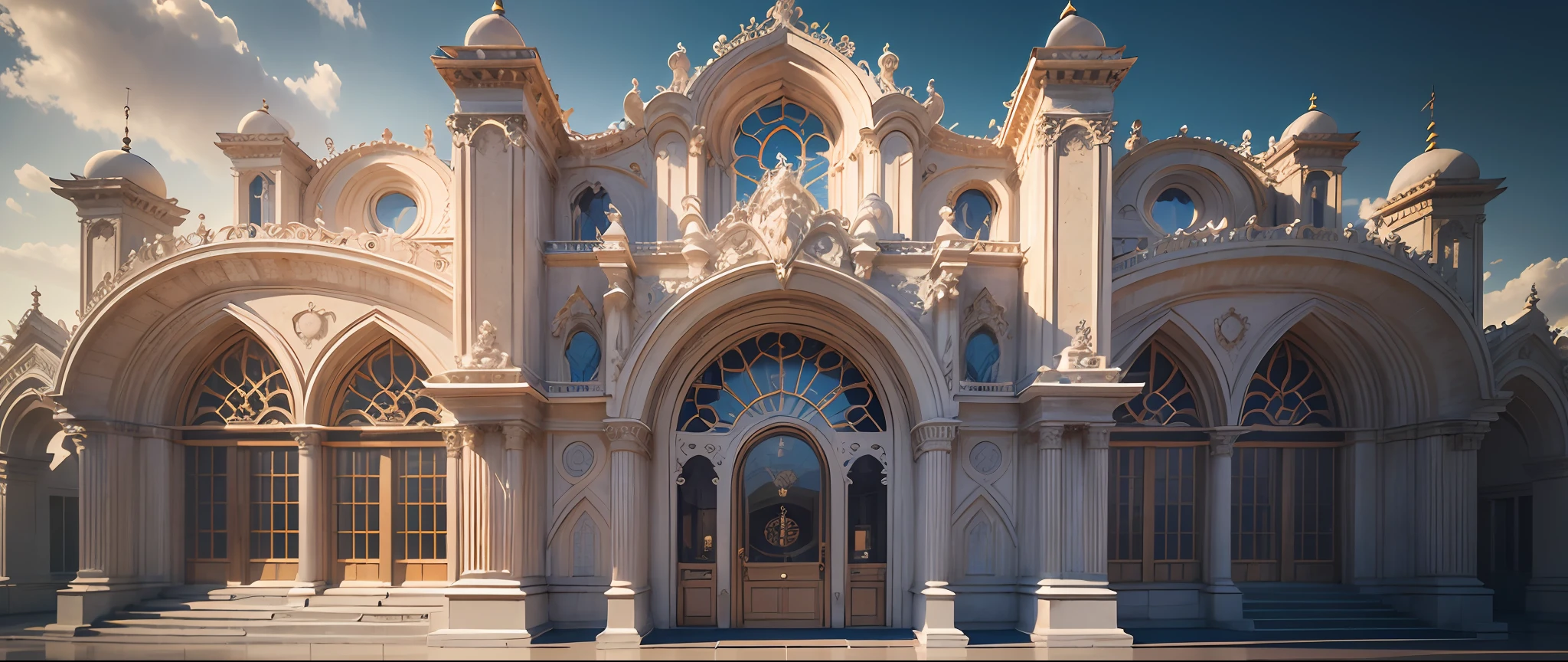 (obra maestra, mejor calidad)), 8k, foto realista, foto hiperdetallada, (obra maestra, mejor calidad)), 8k, Magical architecture style, foto realista, foto hiperdetallada, fachada de una tienda de artilugios