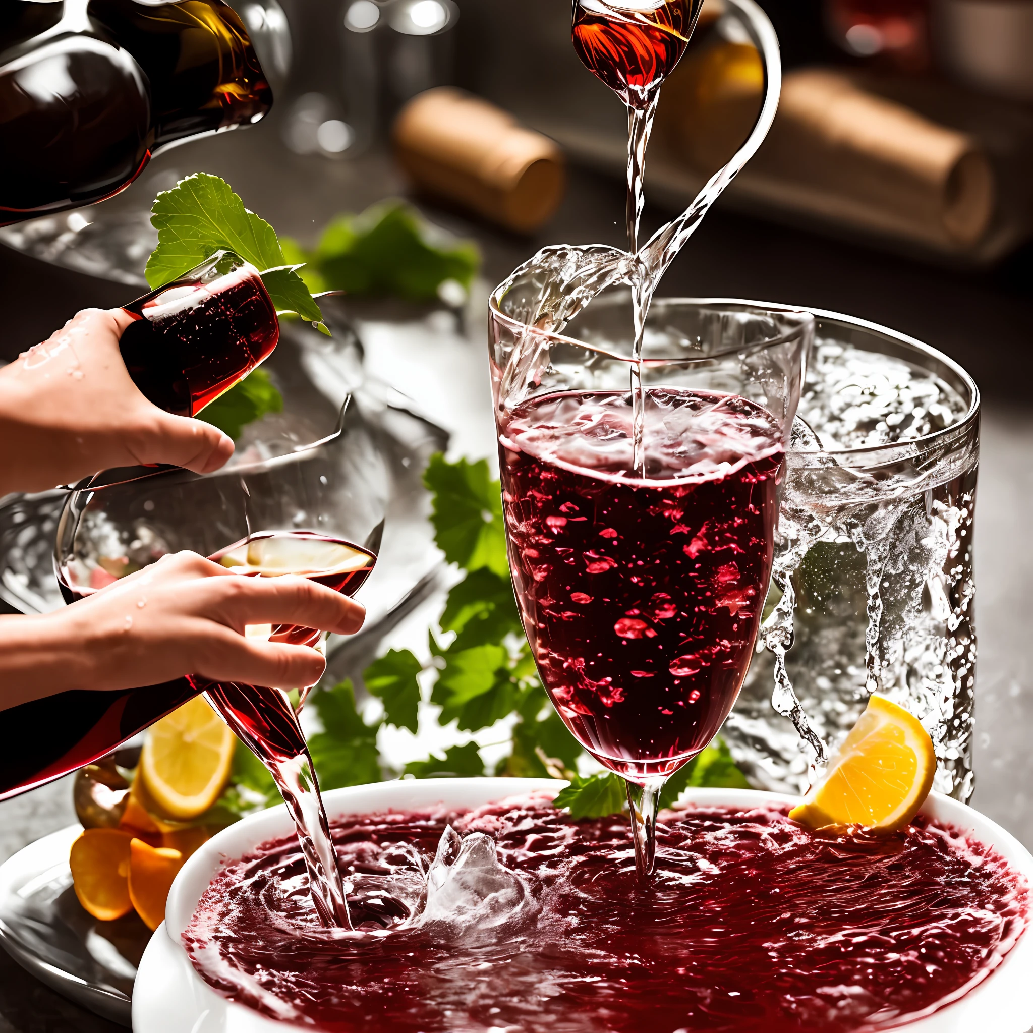 Transformation of water into wine