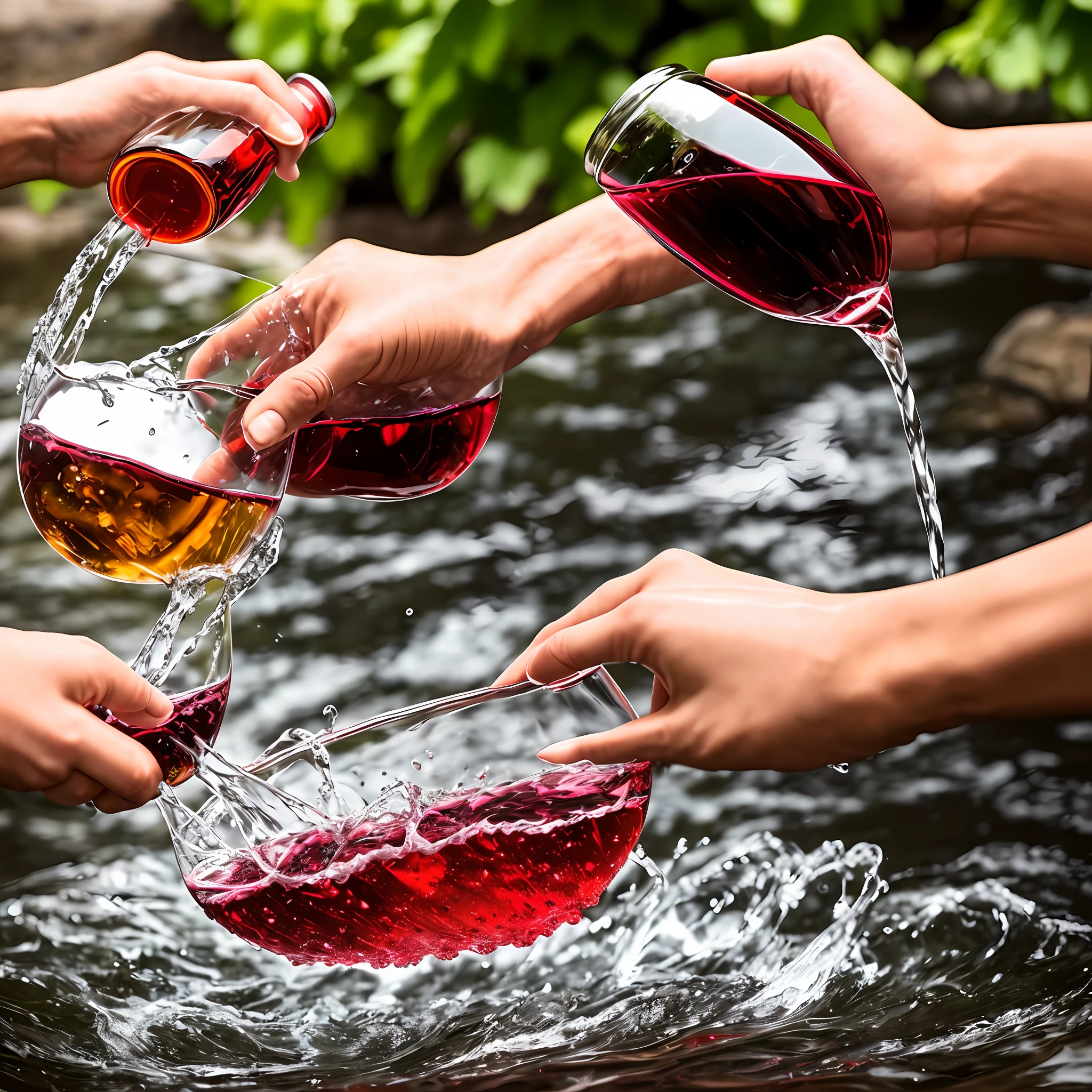 Transformation of water into wine