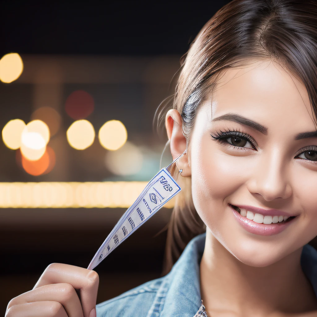 highly detailed photo, sharp details, realistic, 4k, RAW photo, she won the lottery, lottery winner, jackpot, life-changing event, financial windfall, unexpected wealth, winning ticket, lucky numbers, dream come true, newfound riches, financial freedom, celebratory moment, fortune, abundance, prosperity, sudden wealth, lucky break.