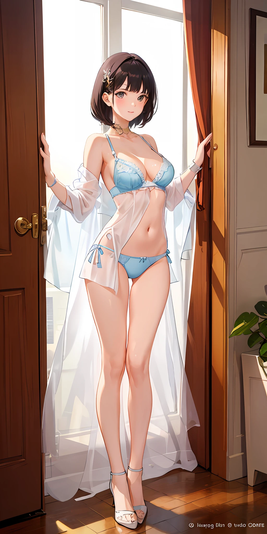 Lingerie transparent,No clothes