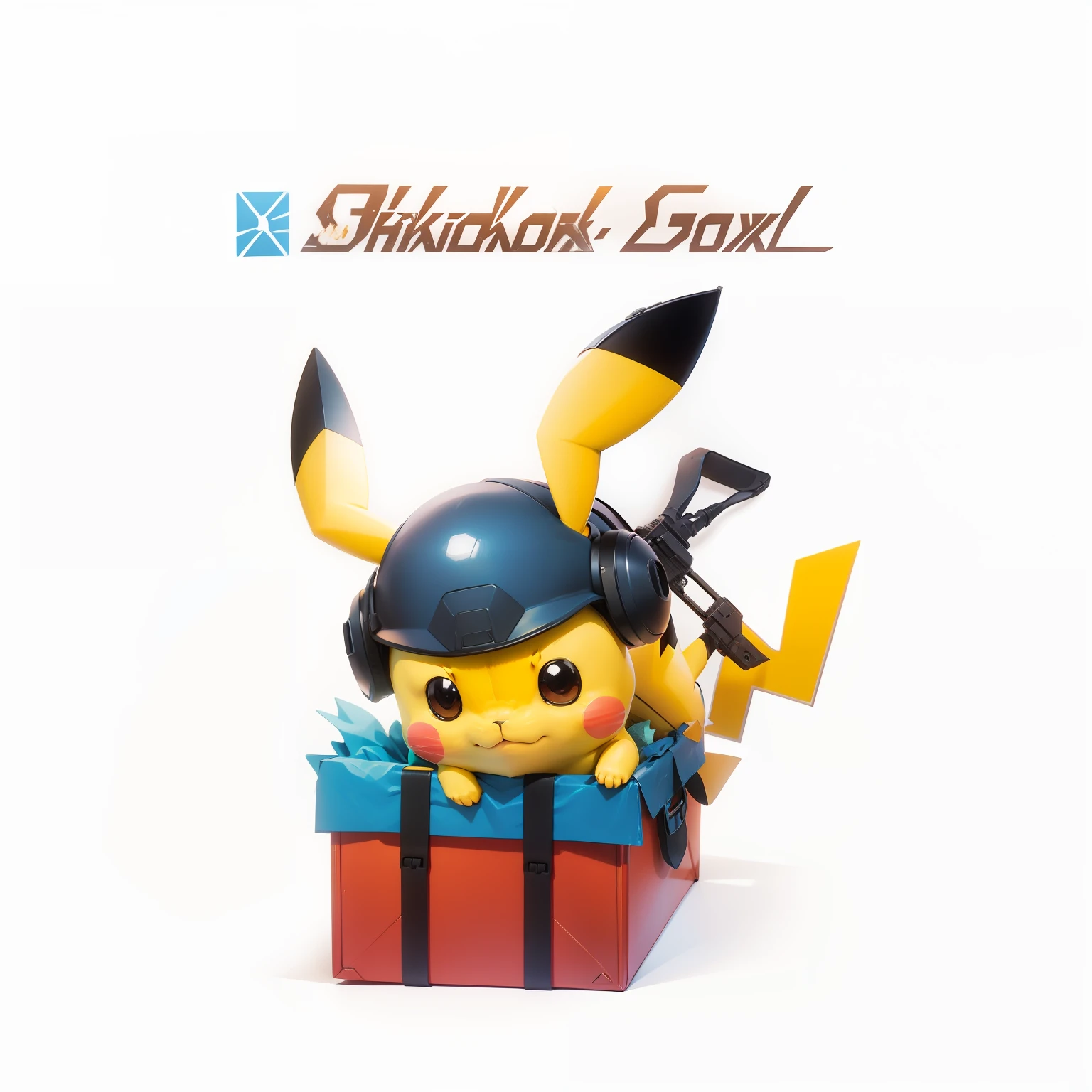Airdrop box,Pikachu,Level 2 helmet,backpacks,rifles