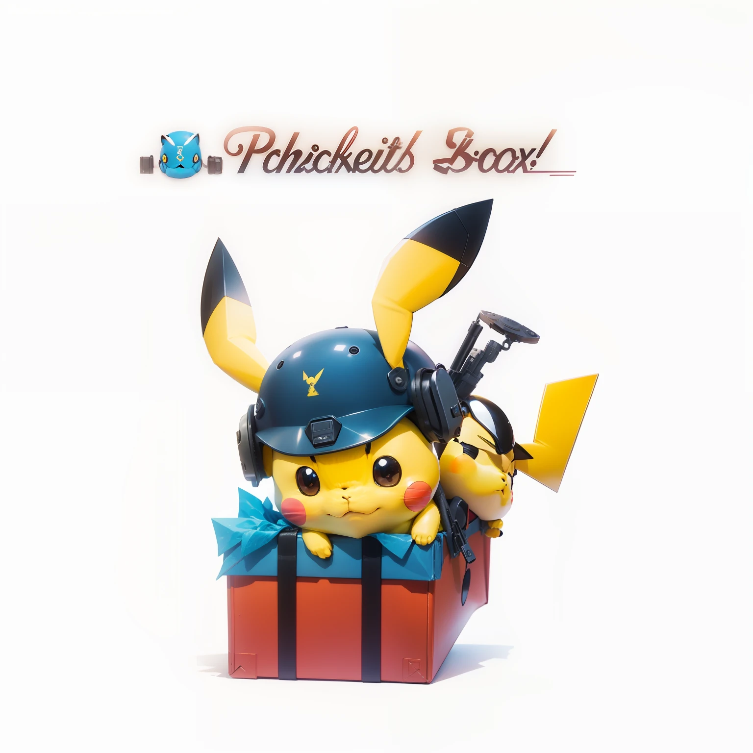 Airdrop box，Pikachu，Level 2 helmet，backpacks，rifles