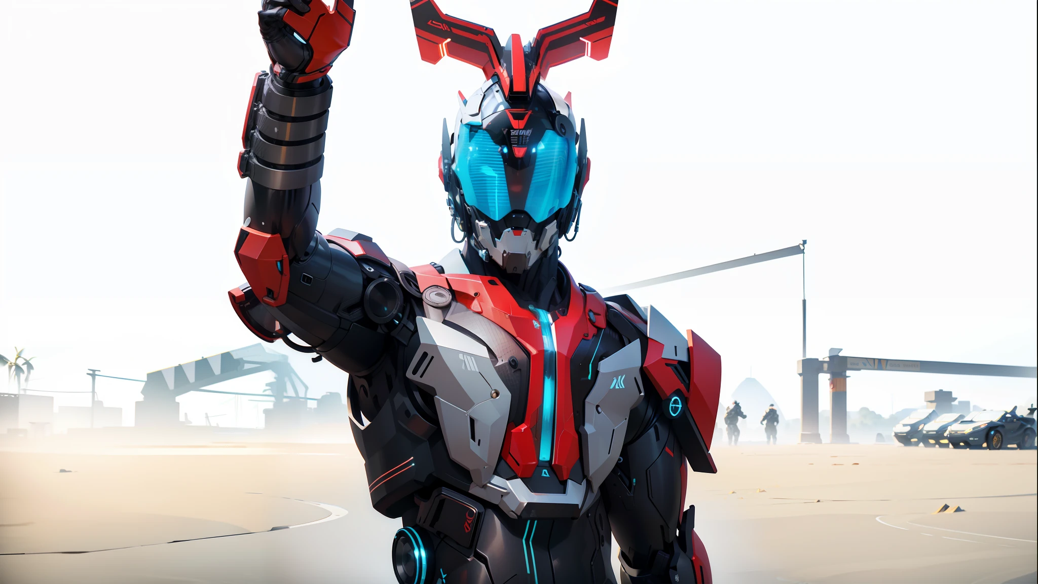 Realiy,photorealestic,Machinary,mechs,Technologie,musculous,glowing light eyes,Burly body,style of photography,Real scenery(Metallic texture 1.8)(Excess detail 2)(High resolution1.6)(4K clarity1.9)(Carbon fiber 1.5)(Metal reflection 1.5),Neon lights,obi strip(1:1)