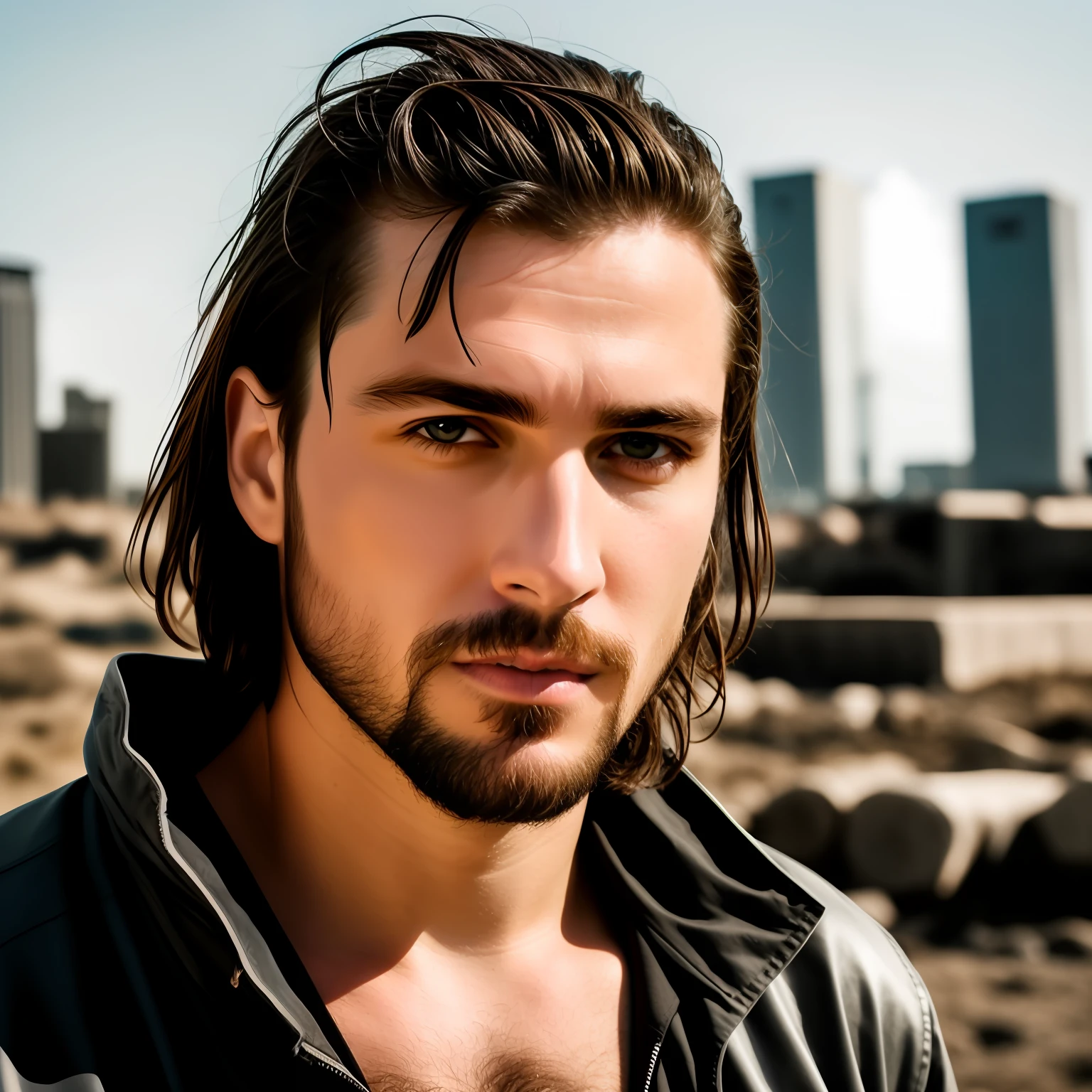 whaite hair,beautiful man,dyna