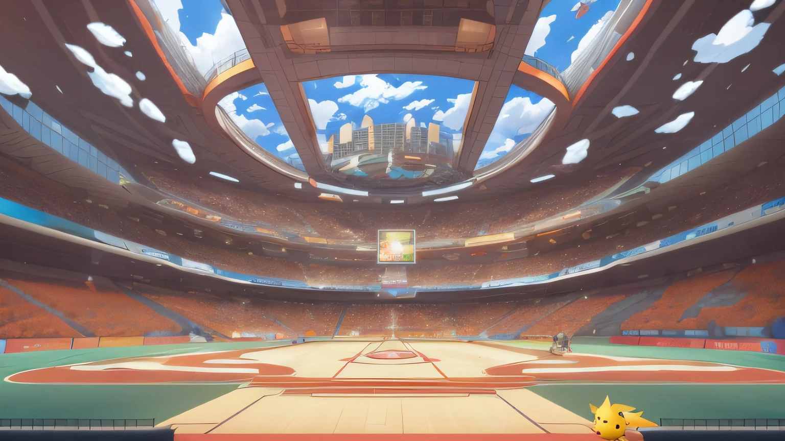 huge pokemon arena