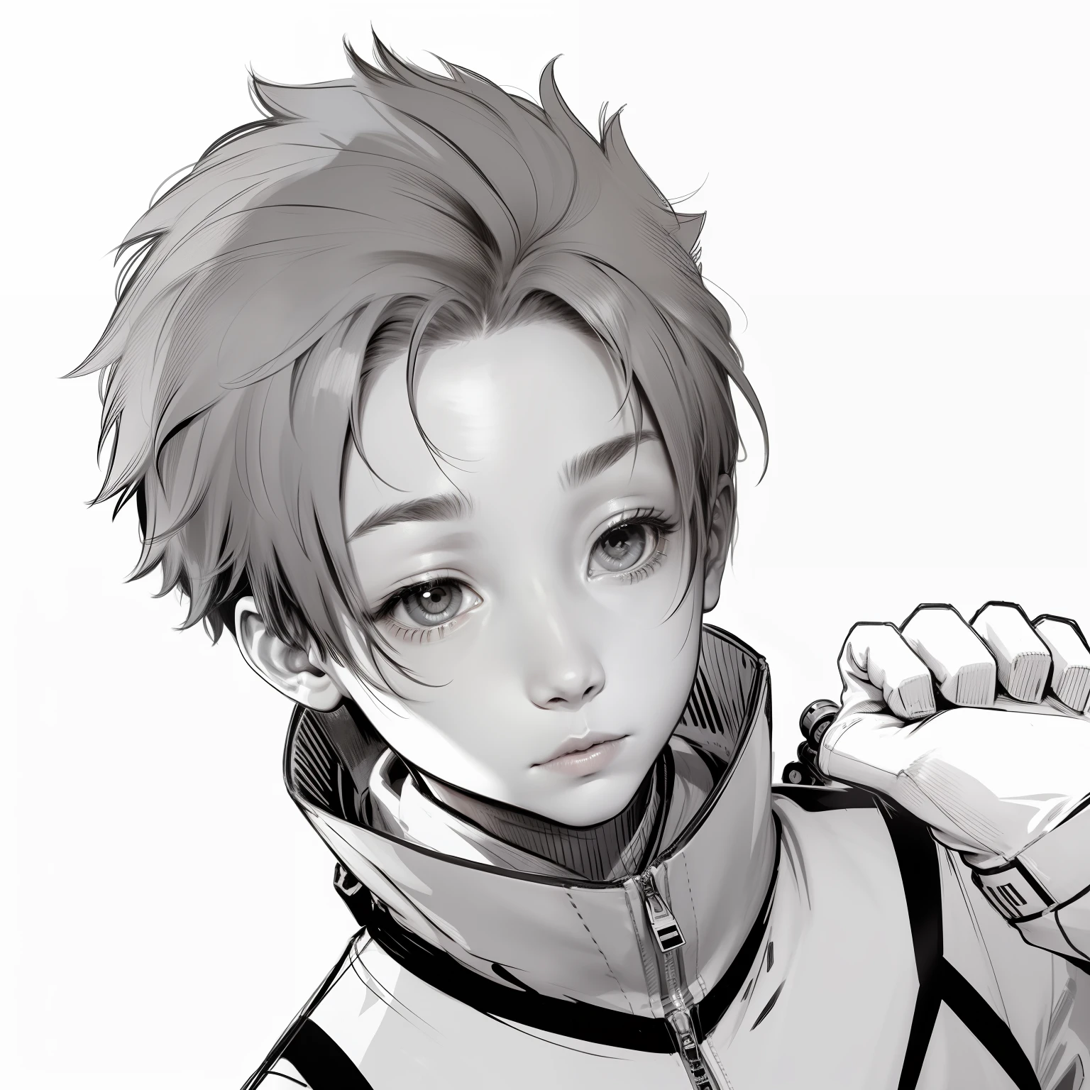 1boy, with jacket, realistic, ultra detail, 70 mm camera