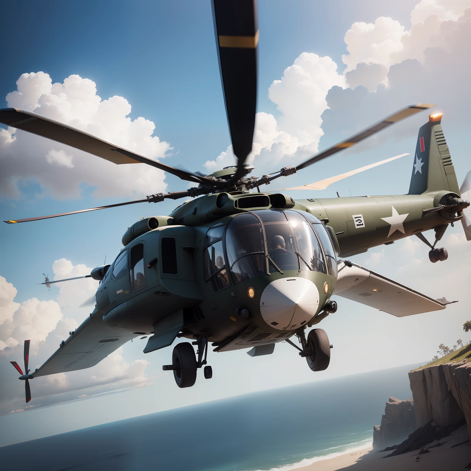 near future arma helicopter top-quality masterpiece 超A high resolution