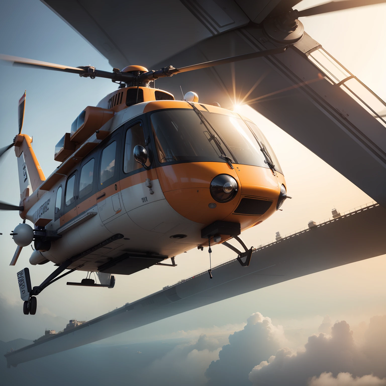 near future helicopter top-quality masterpiece