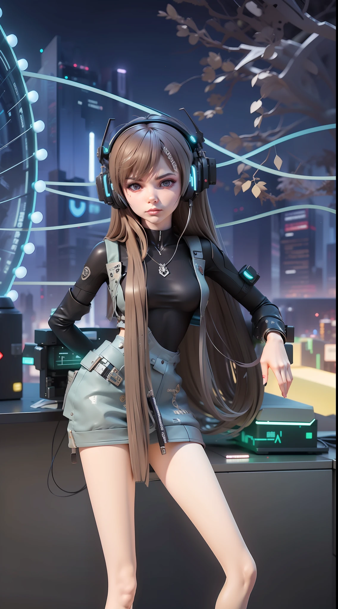 ((Best Quality)), ((Masterpiece)), (Highly Detailed:1.3), 3D, (Cyberpunk:1.3) cyberpunk link, computer terminal, computer servers, LCD screens, fiber optic cables, corporate logos, HDR (High Dynamic Range) cyberpunk, dark boy,cyber clothing, cyber armor, neon cyber, cyber hair, elf, Ray Tracing, NVIDIA RTX, Super-Resolution, Unreal 5, Subsurface Scattering, PBR Texturing, Post-processing, Anisotropic filtering, Depth of field, Maximum clarity and sharpness, Multilayer textures, Albedo and specular maps, Surface shading, accurate simulation of light-material interaction, perfect proportions, Octane Render, two-tone lighting, low ISO, white balance, rule of thirds, wide aperature, 8K RAW, efficient sub-pixel, sub-pixel convolution, luminescent particles, final fantasy, mask background cyber city, cyber dress , cyber clothing , cable on body , wireless , cyber on body, headset cyber , cyber body , mecha clothing, humanoid, skin cyber, couple cyber , boy and girl , on the cyber city background