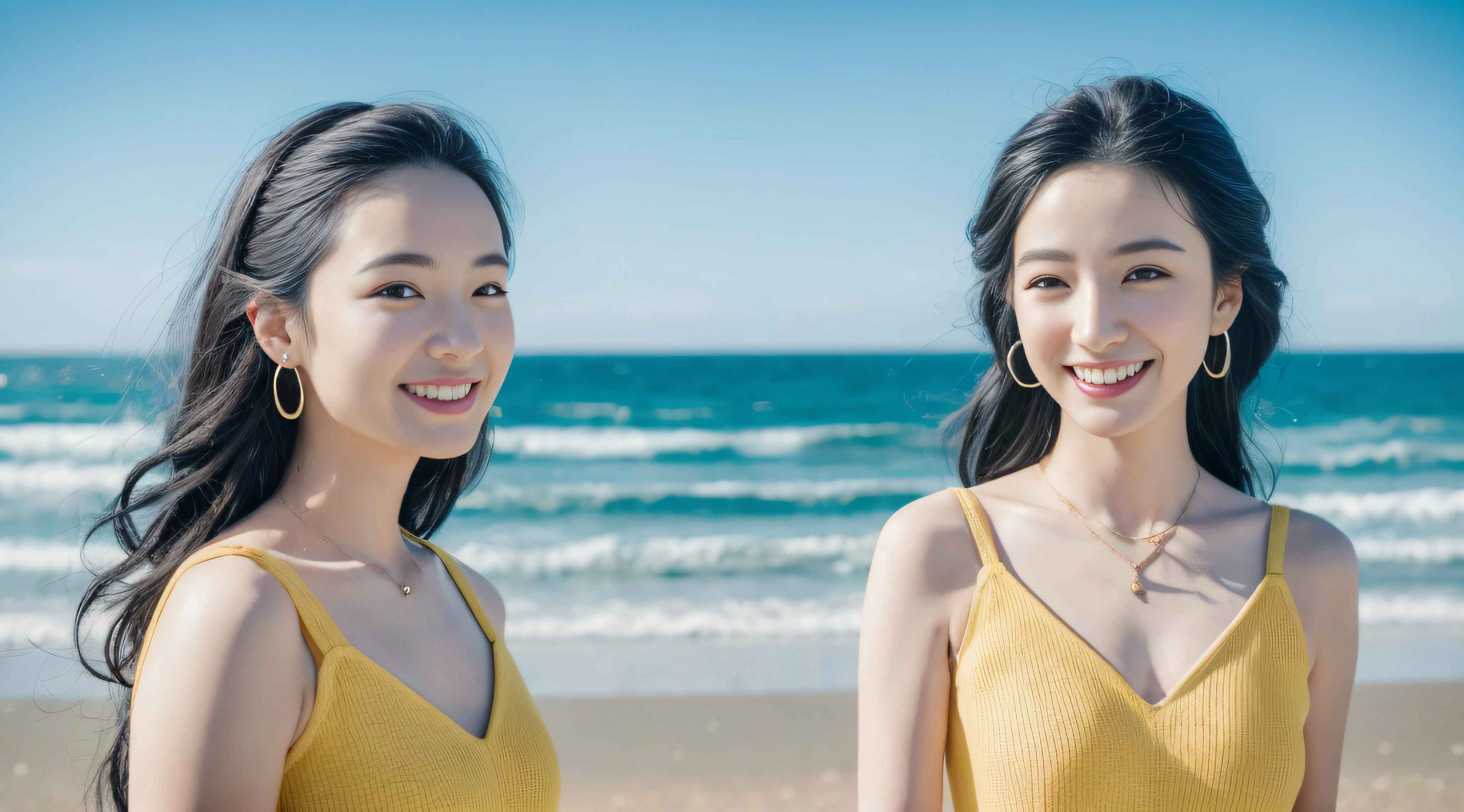 （tmasterpiece，top Quority，best qualtiy，offcial art，Beauty and aesthetics：1.2），（（（1 girl fly））），，baiyun，blue-sky，dress in yellow，（（（full bodyesbian））），highest details，（Matte skin），aged 40 ，（Woman in mature style），plumw，（耳Nipple Ring），laughingly，（tmasterpiece：1.3），（8K，realisticlying，RAW photos，best qualtiy：1.4），beauitful face，（photorealiscic face），Attractive，超高分辨率，Ultra photo realsisim，highly  detailed，the golden ratio，（exteriors，the ocean，zori），