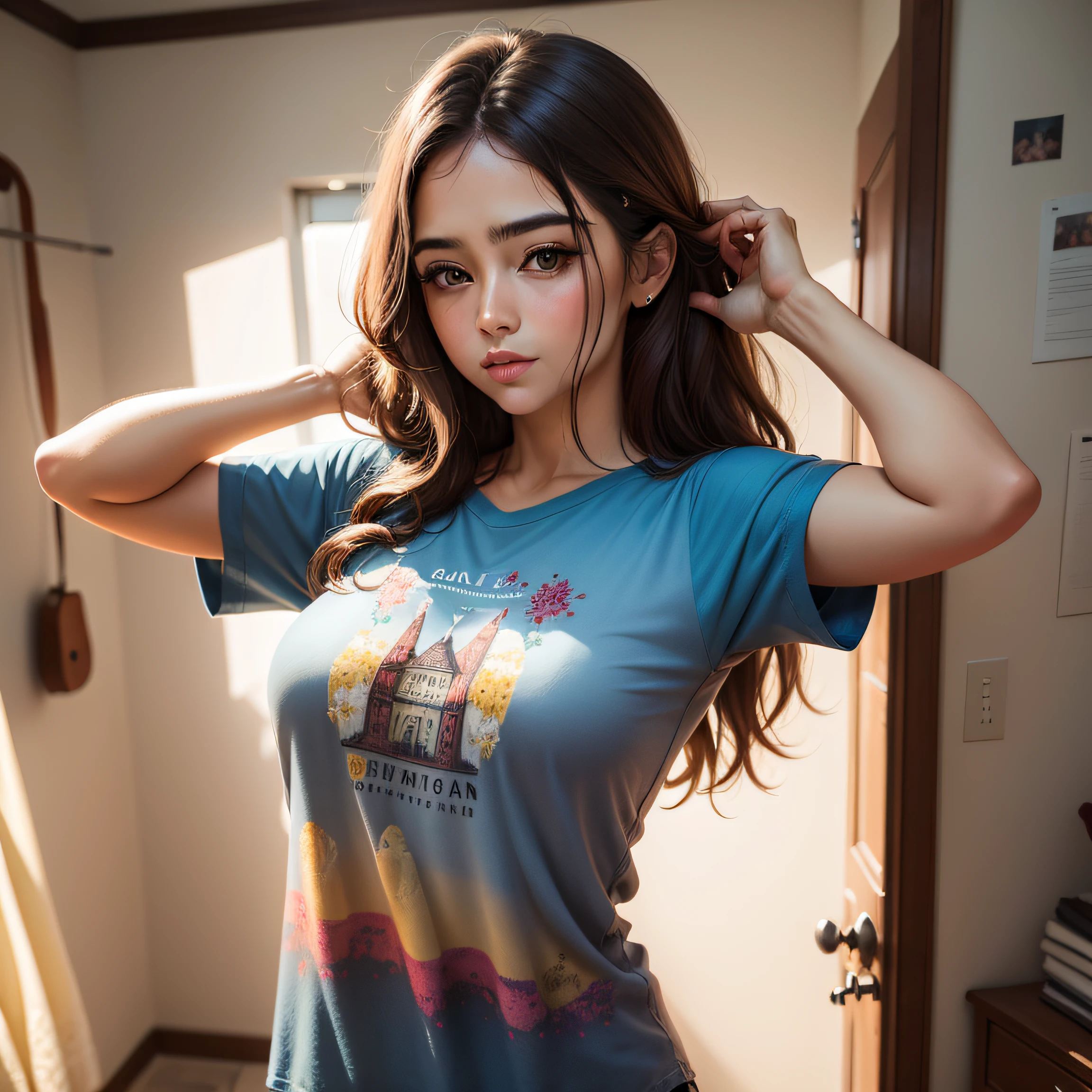 "texto detalhado e chamativo para estampar na minha camisa, arte impressionante"