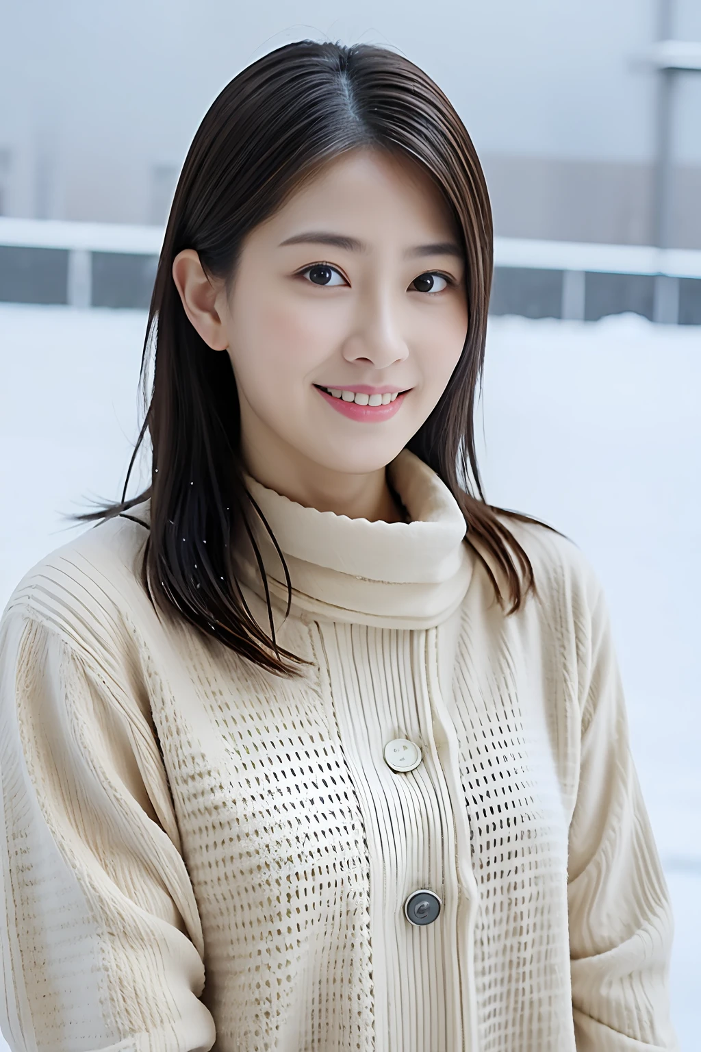 (top-quality、超A high resolution:1.2) (Glossy nylon cold style:1.1) (winter snow:1.4) Photos of beautiful Japan women