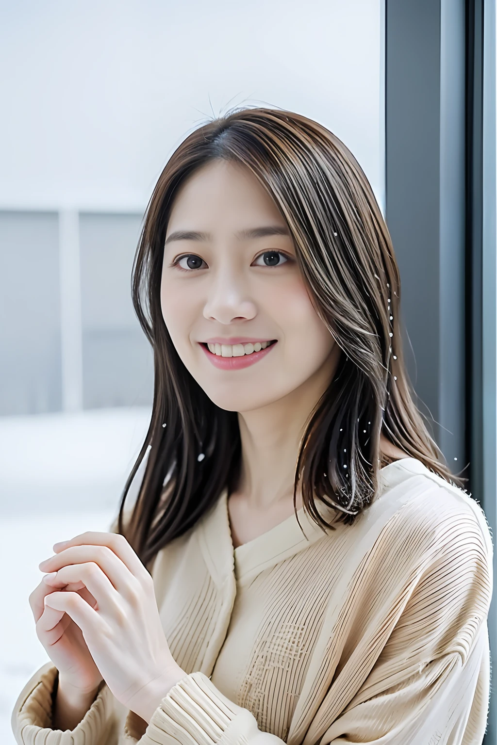 (top-quality、超A high resolution:1.2) (Glossy nylon cold style:1.1) (winter snow:1.4) Photos of beautiful Japan women
