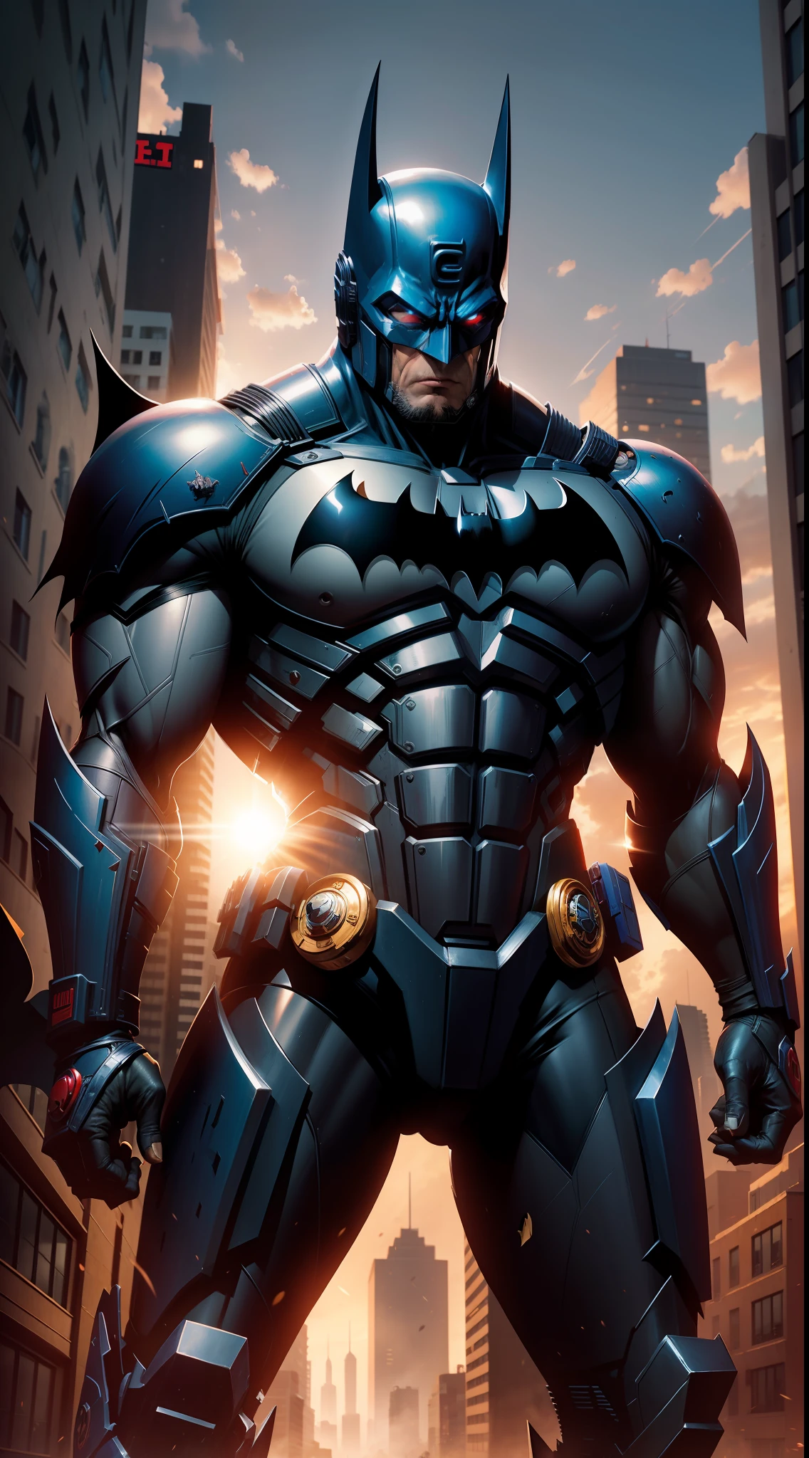 BATMAN OPTIMUS PRIME,RUDO,DE FONDO CITY,METAL,REALISTA