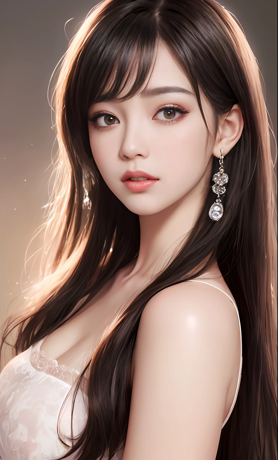(8k, RAW photo, photorealistic:1.25) ,( lip gloss, eyelashes, glossy finish, glossy skin, best quality, super high resolution, depth of field, chromatic aberration, caustics, wide light, natural shadow, Kpop idol) look with serenity and goddess-like bliss to the spectators,