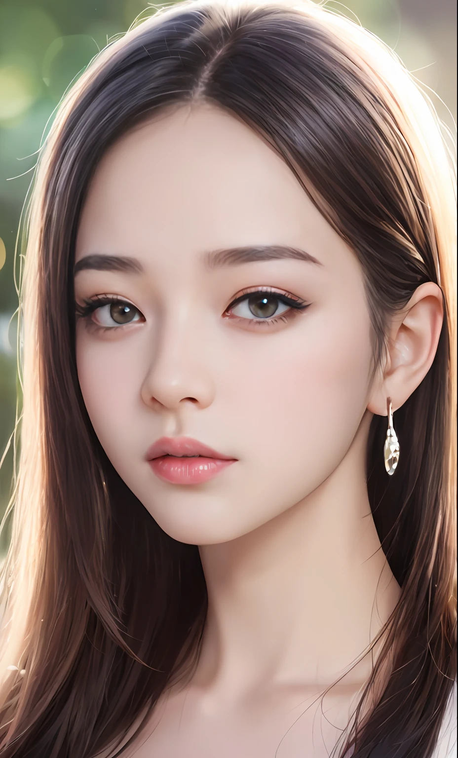(8k, RAW photo, photorealistic:1.25) ,( lip gloss, eyelashes, glossy finish, glossy skin, best quality, super high resolution, depth of field, chromatic aberration, caustics, wide light, natural shadow, Kpop idol) look with serenity and goddess-like bliss to the spectators,