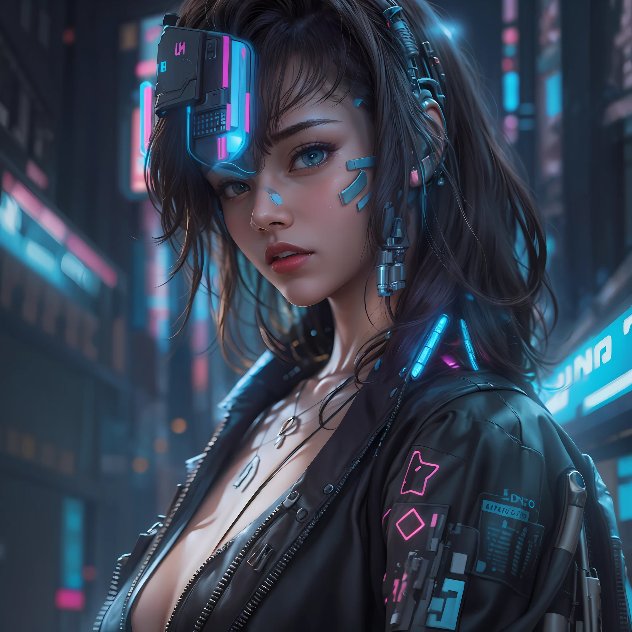 Futuristic woman in futuristic outfit, Cyberpunk 2 0 y. o Model Girl Digital Cyberpunk - Anime Art, Cyberpunk girl, Cyberpunk art eyes