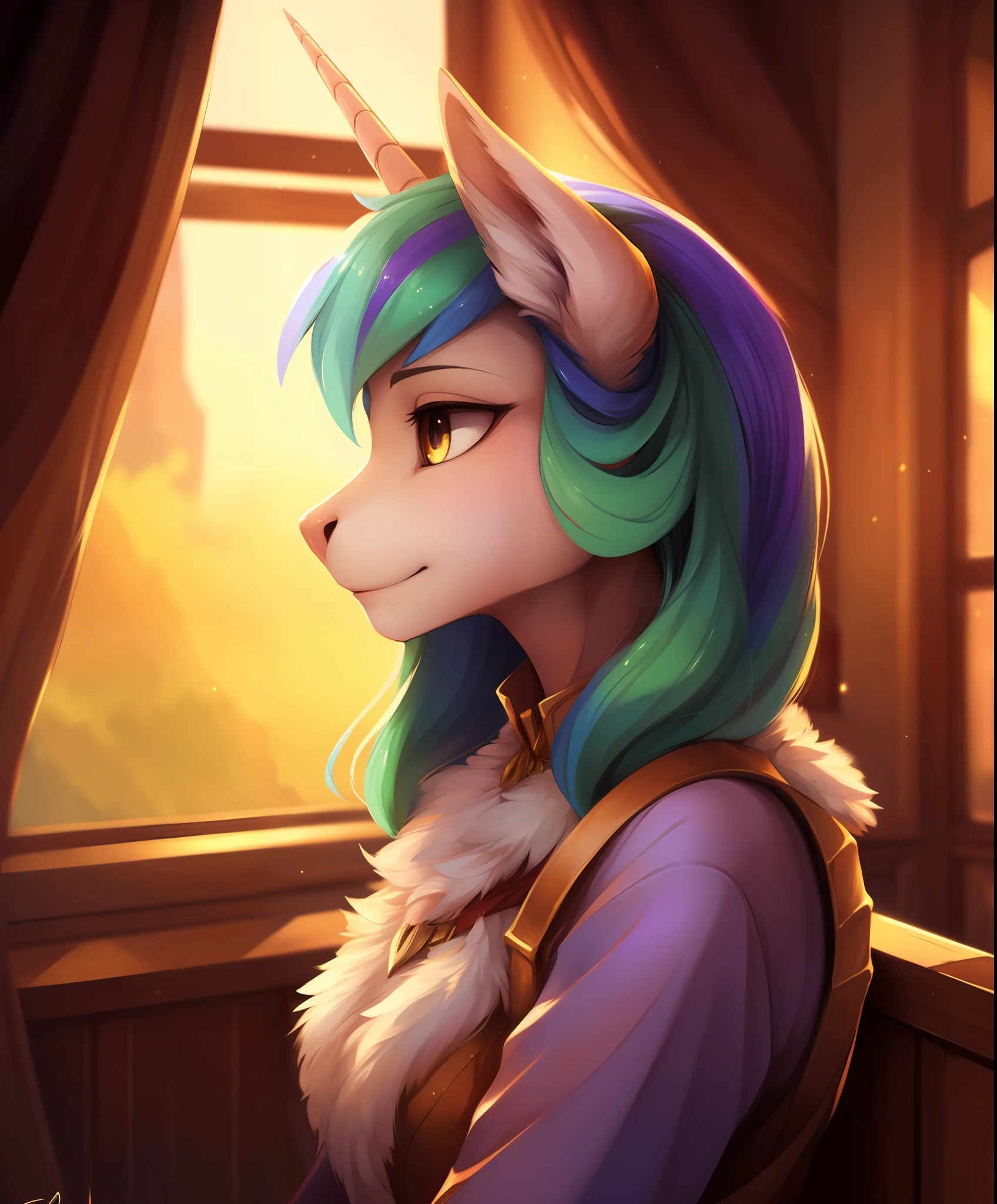 derpibooru, princess celestia, solo, show accurate, vector, very beautiful, best quality, perfect anatomy, fluff, (body fur), masterpiece, (digital painting, soft shading,, warm lighting), cute,, [by dagasi|ancesra:0.5], (by foxovh|by personalami), (by einshelm|by tom_fischbach)]