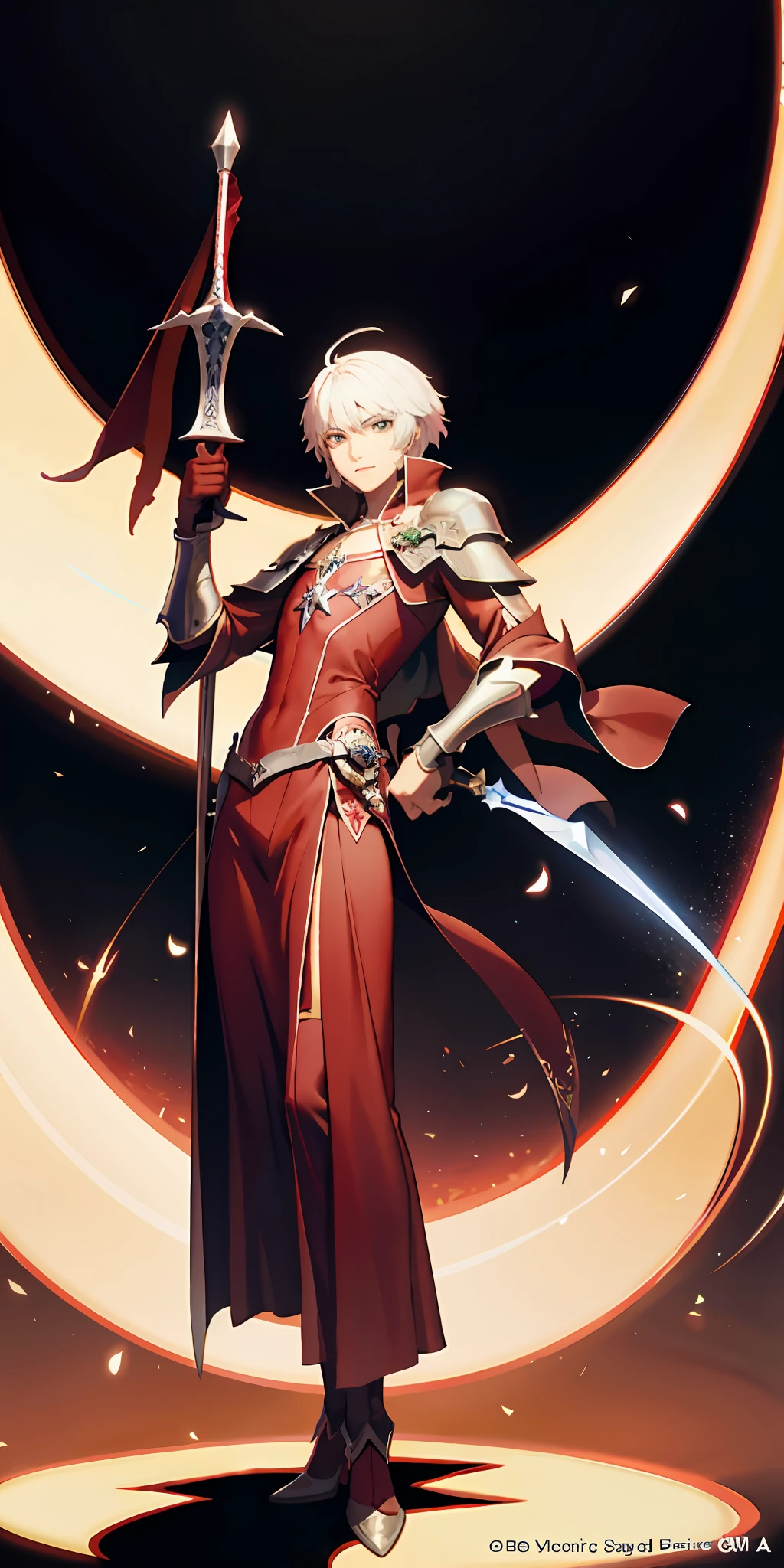 Dante holds the magic sword Dante
