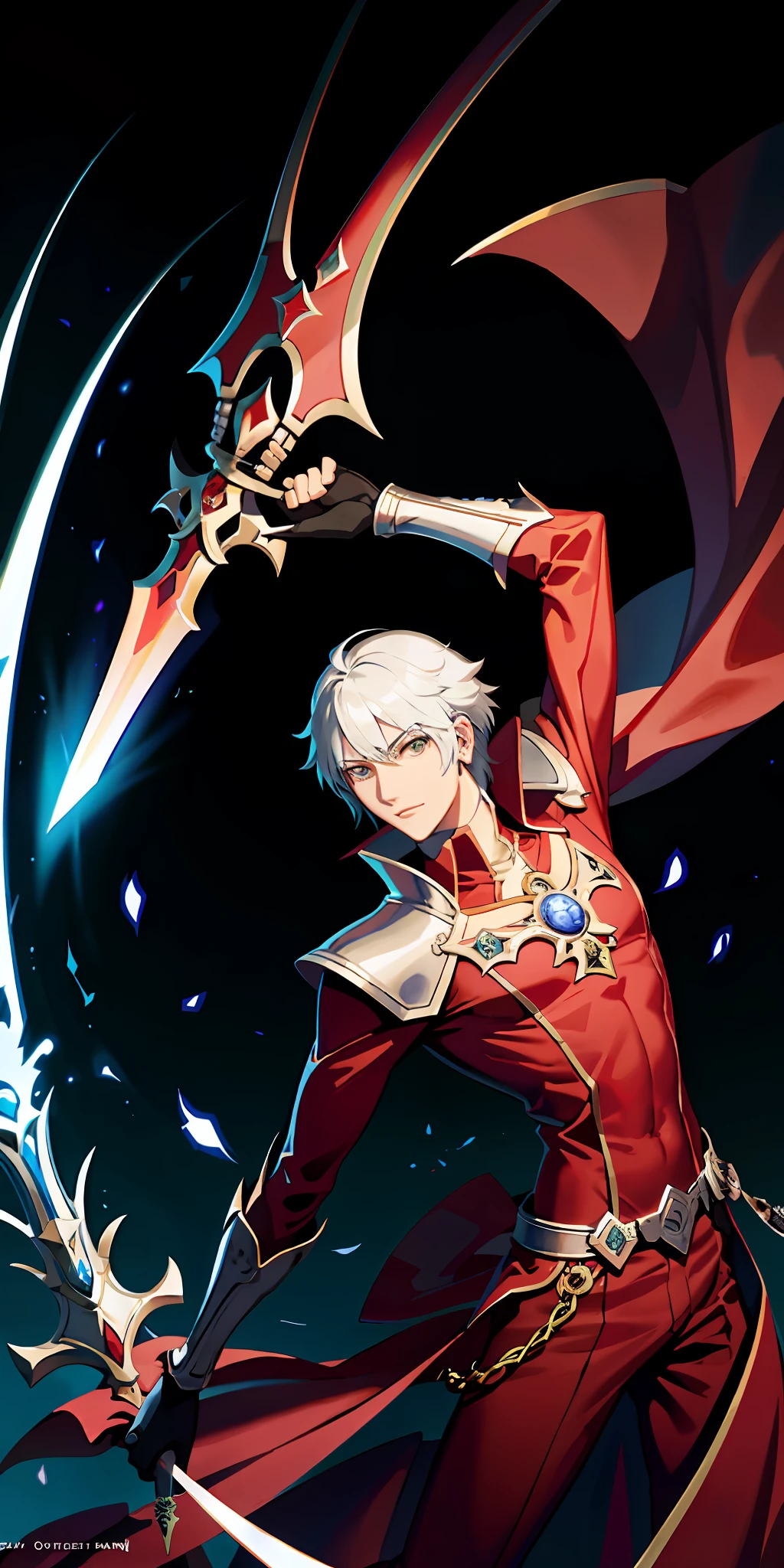 Dante holds the magic sword Dante