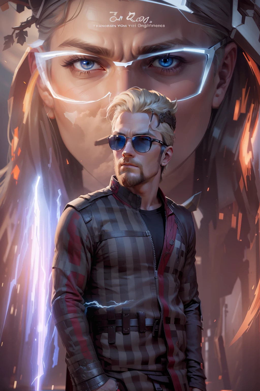change background,odin son face,thor,8k