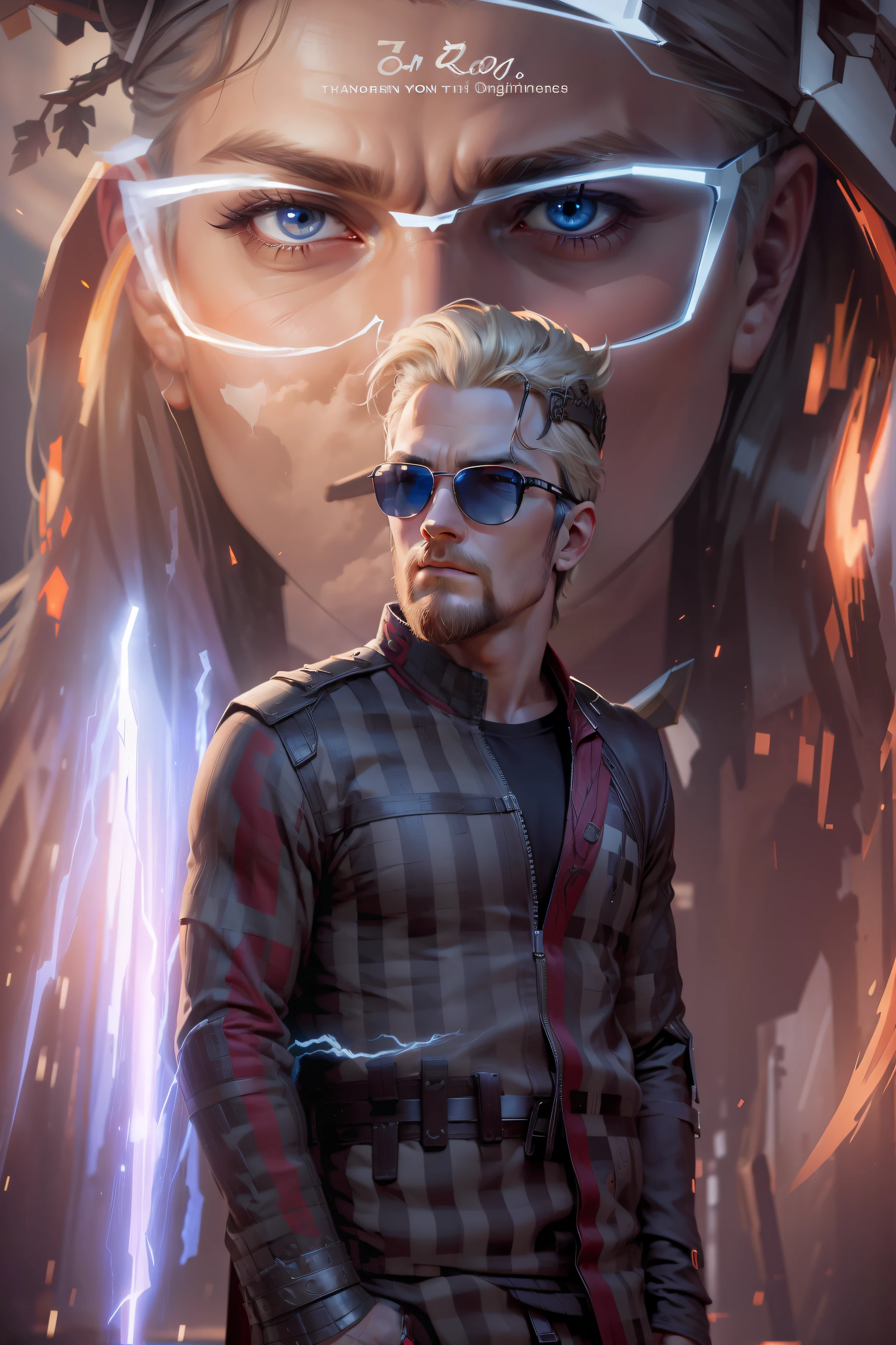 change background,odin son face,thor,8k