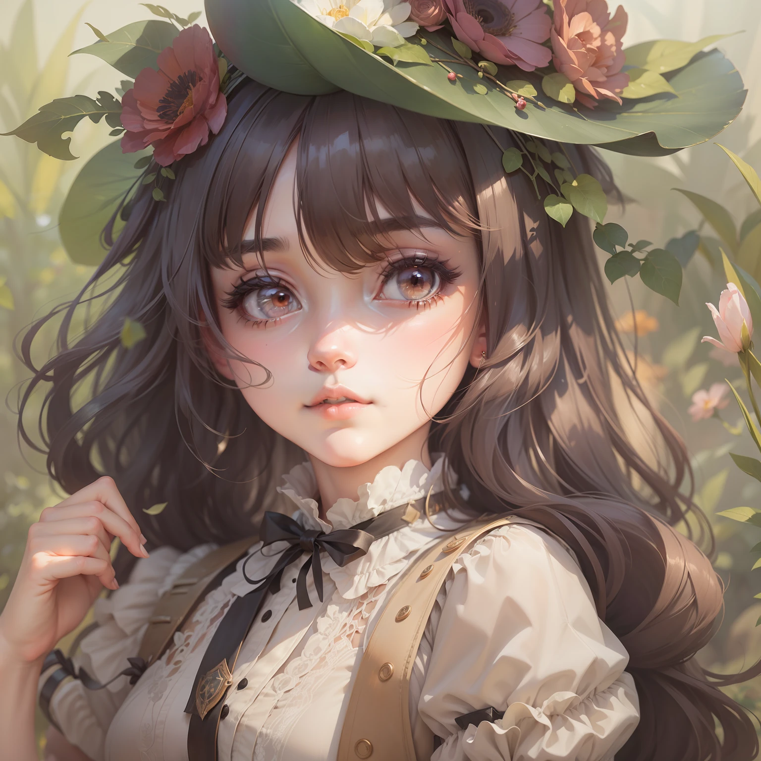 1900s、animesque、girl with、trending on artstationh、Rachel Walker、