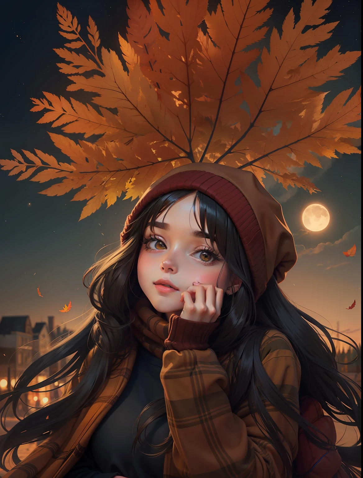 Create an illustration inspired by fall and cozy vibes