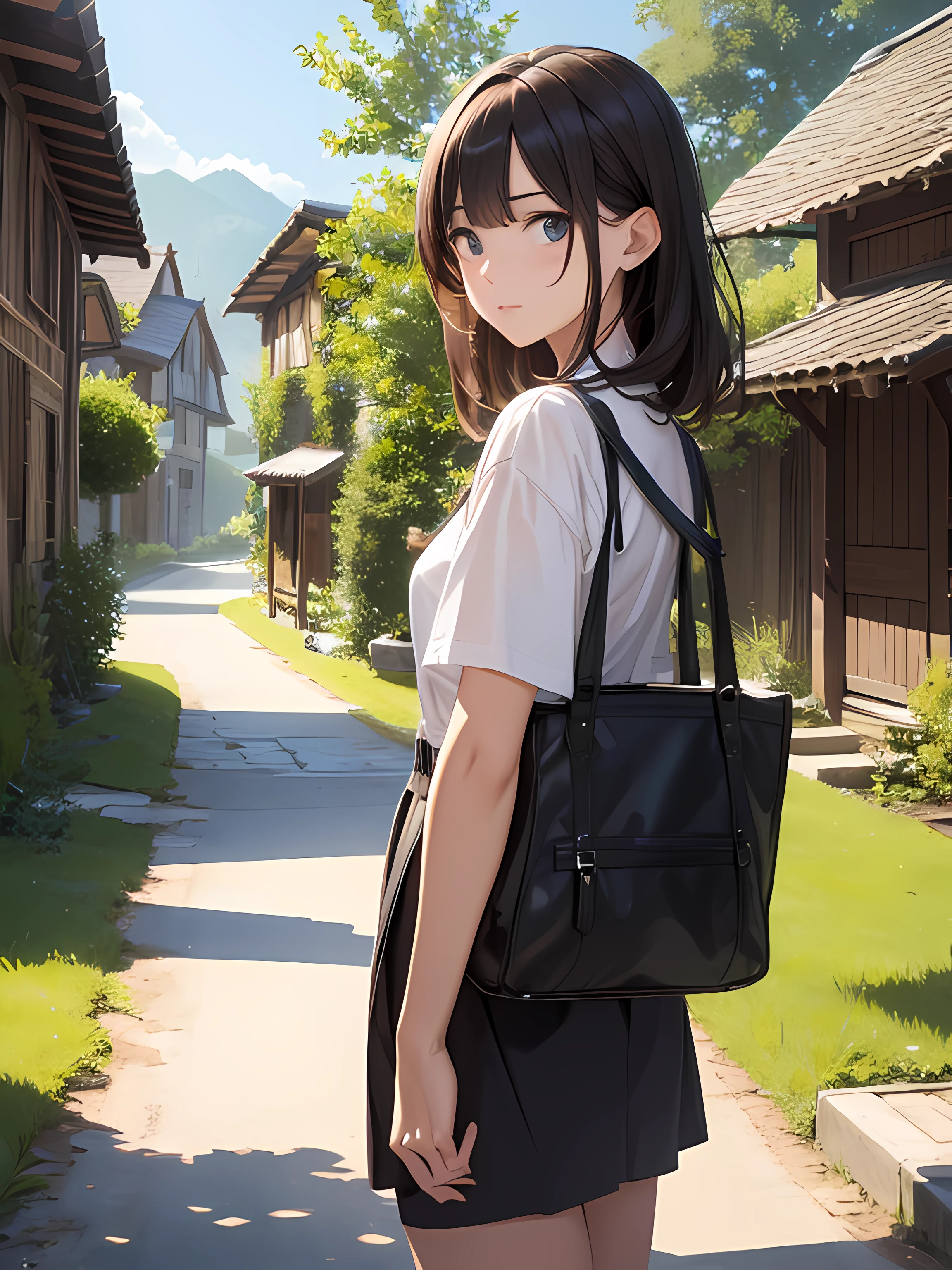 masterpiece, random village, realistic