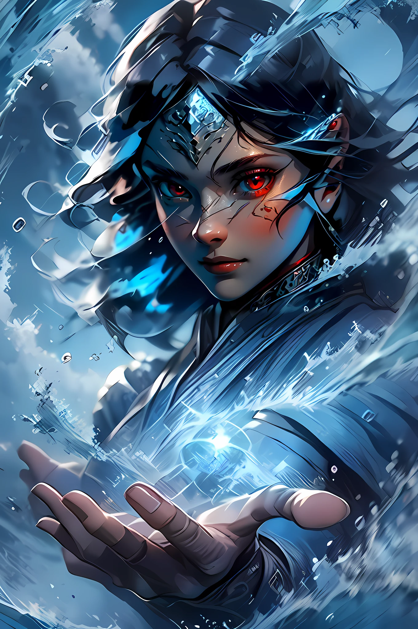 best quality,Amazing,masterpiece,delicate,ultra detailed,ultra high res,intricate detail,beautiful detailed,finely detailed,8k resolution,(rim lighting),sharp focus,high contrast,cel shading,colorful，Red eyes,