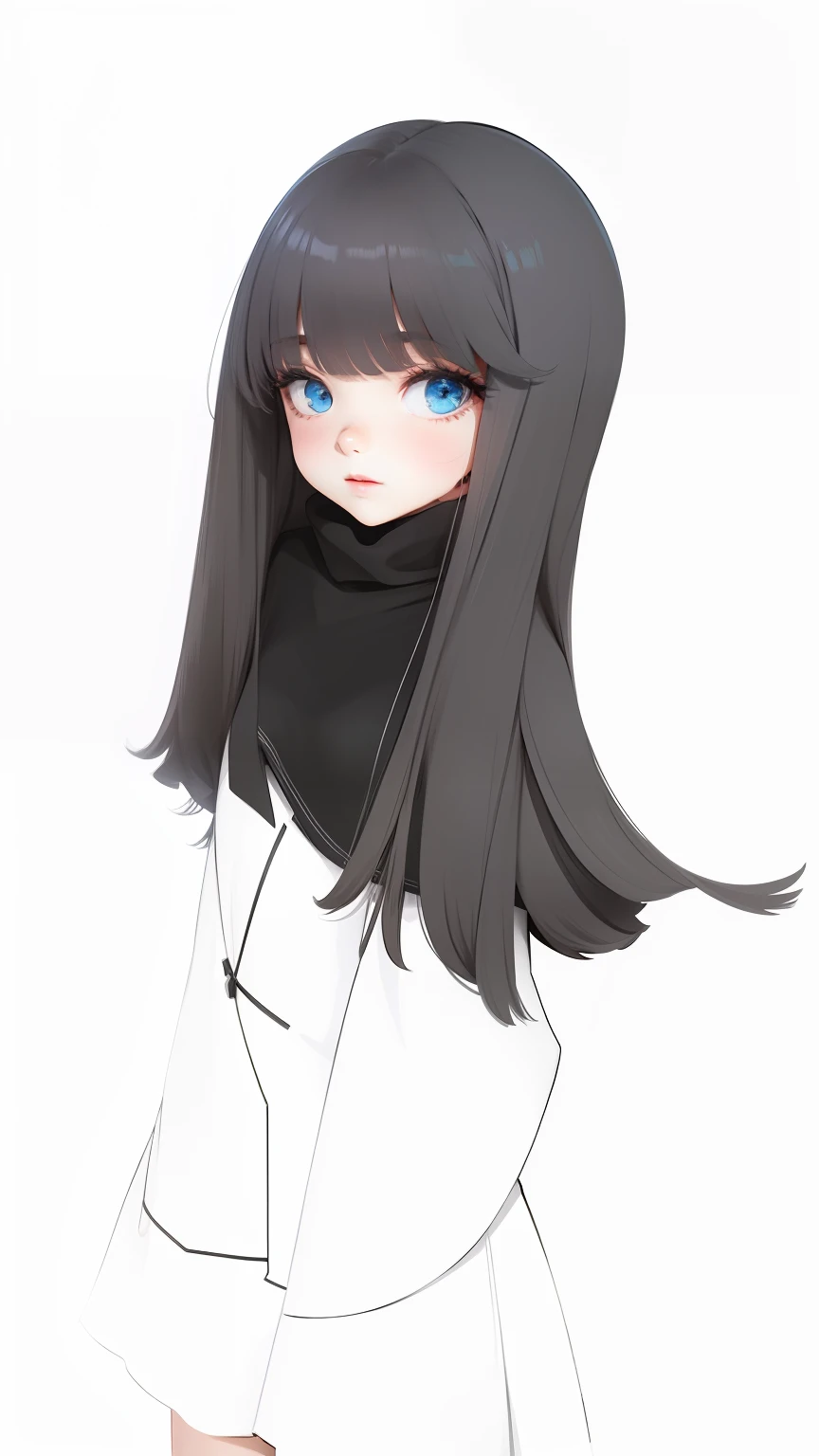 Modern white dress