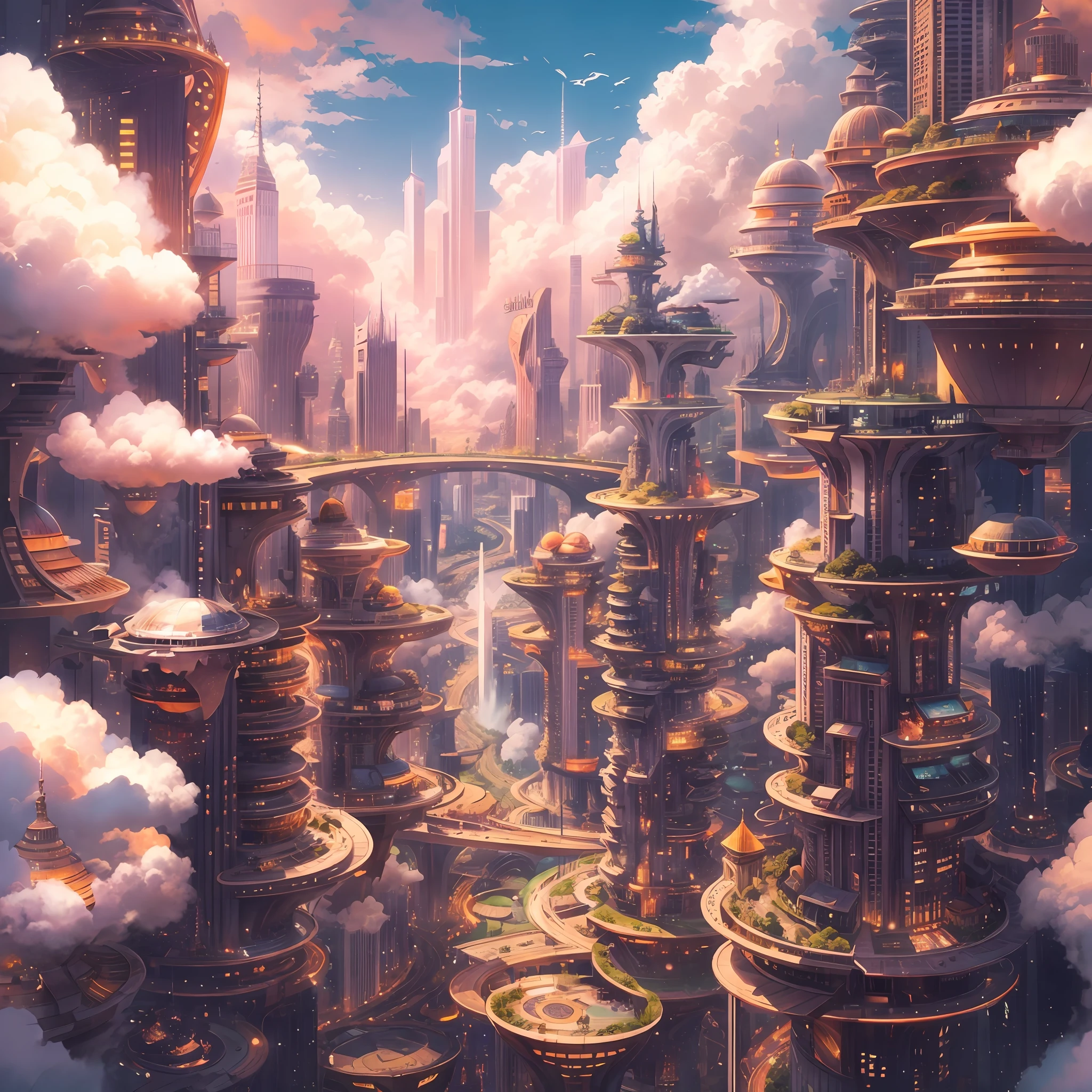 Sky City，Magnificent,fanciful