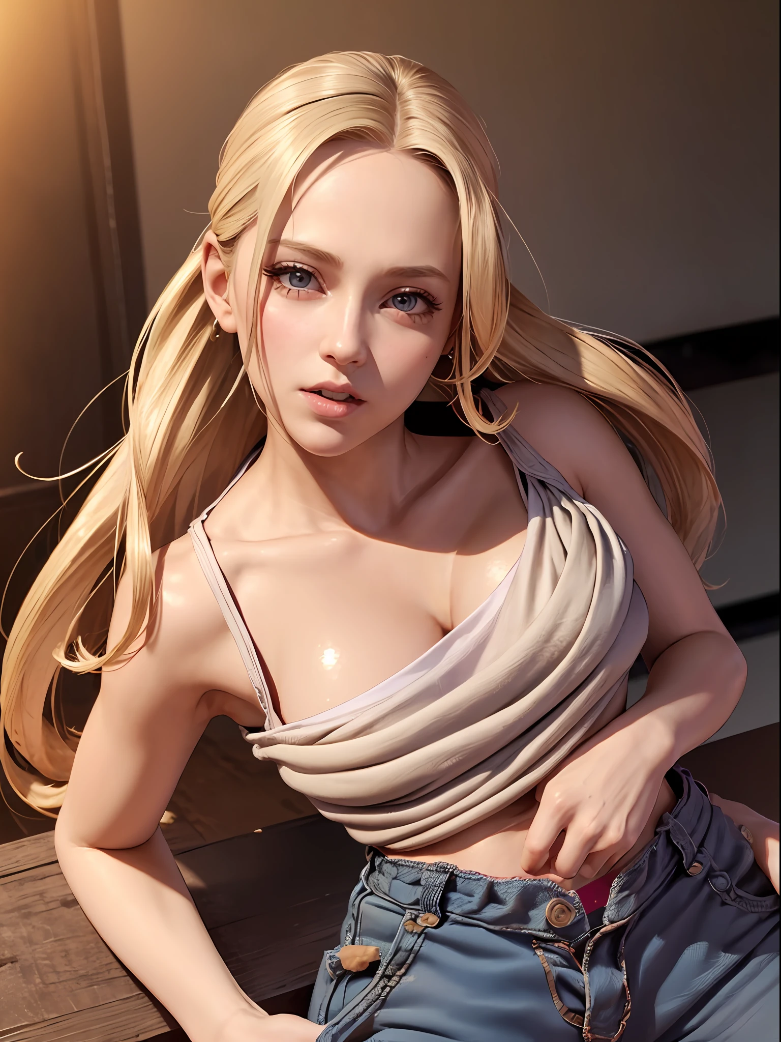 1girl, terry bogard girl, blonde hair, ponytail, blue eyes, long hair, baseball cap, fingerless gloves, denim shorts, shoes, face focus, central park background, (8k), (best quality), (masterpiece:1.2), (realistic), (ultra-detailed), (detailed eyes:1.2), (detailed face:1.2), (realism:1.2), (ultra quality), (intricate), (85mm), light particles, lighting, (highly detailed:1.2), (gradients), sfw, daylight, solo