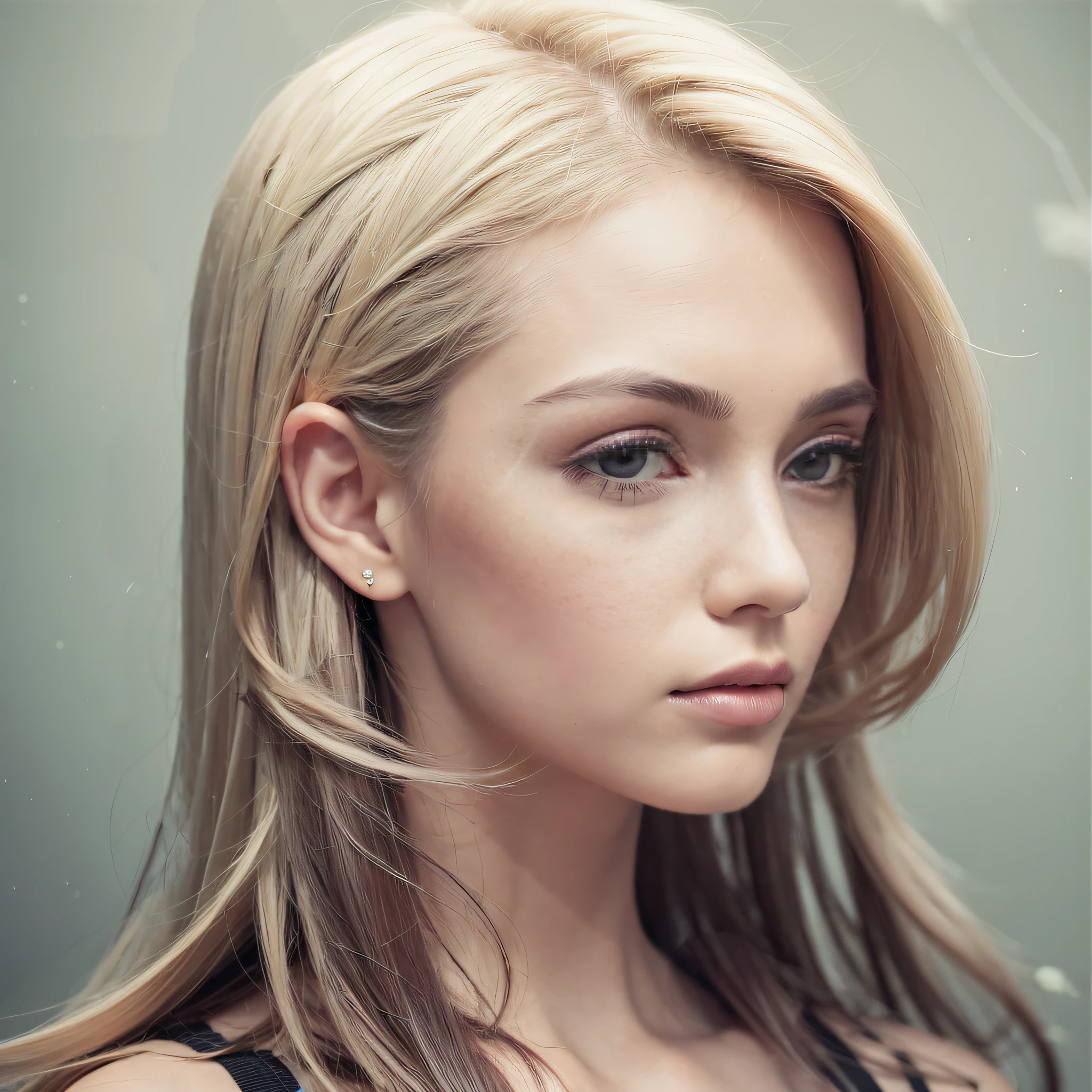 "Perfectly captured imperfections in a professional studio portrait."