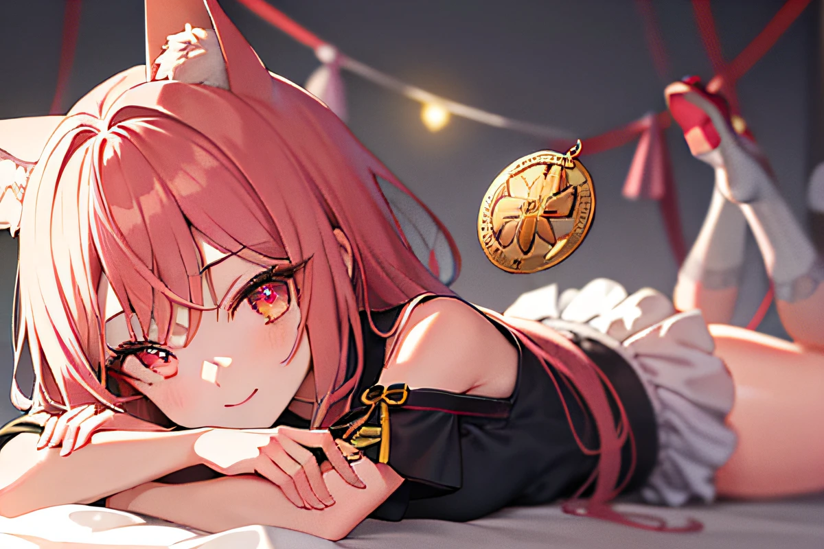 1girll,独奏,Dead arc,gold coins,(irate:1.5),tchibi,Pupil of the slit,Animal ear,
high high quality,A high resolution,hoang lap,(sketching,pink_color_contrast:1.2)