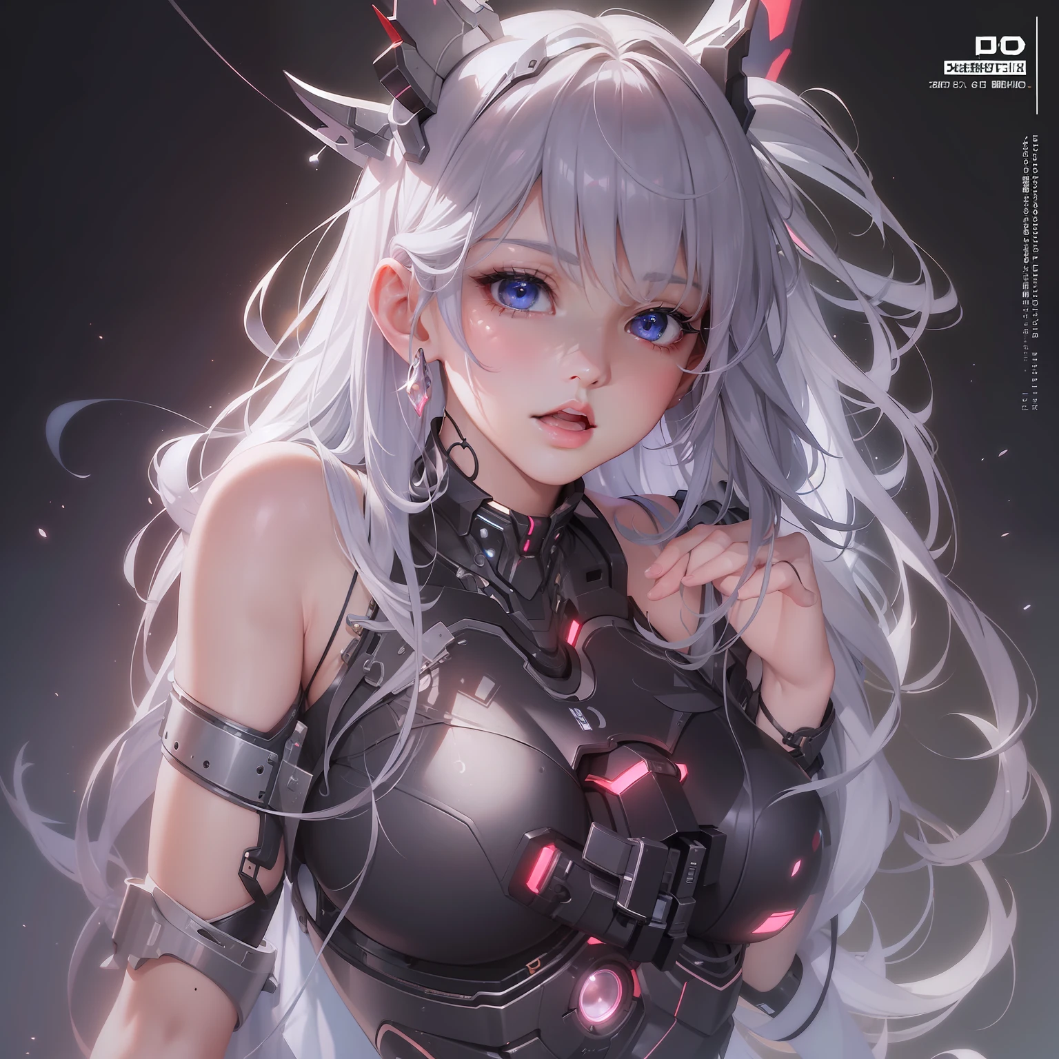 (((masterpiece)))、(((top-quality)))、((ultra-definition))、(High Definition CG Illustration)、((extremely delicate and beautiful))、Cinematic Light、独奏、full body Esbian、cyberpunked、2300s、animesque、girl with、trending on artstationh、Rachel Walker、
