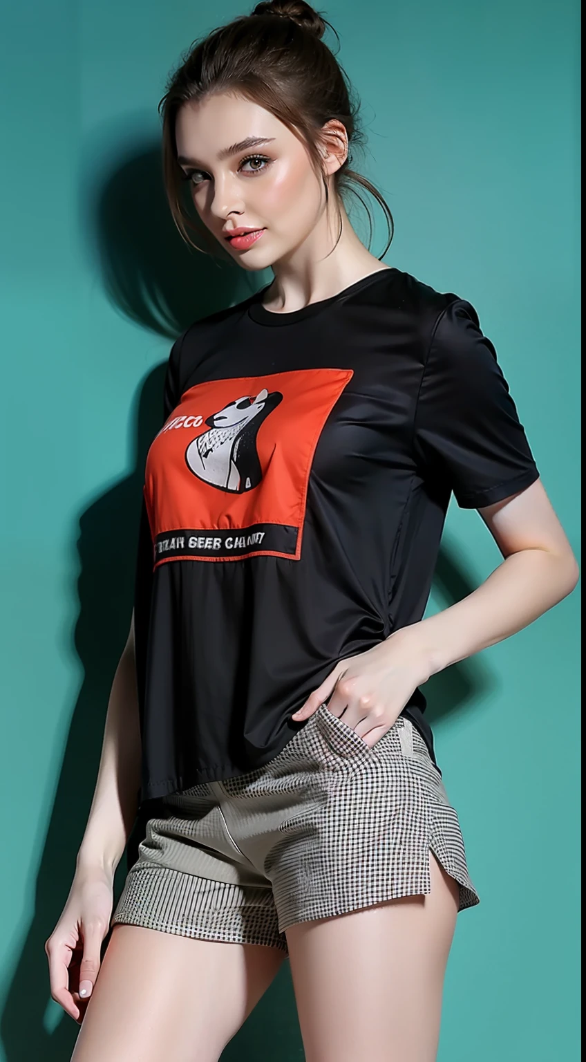 （Hyper Real）， （illustratio）， （A high resolution）， （8K）， （The is very detailed）， （Most Best Illustration）， （美丽细致的眼睛）， （best qualtiy）， （ultra - detailed）， （tmasterpiece）， （the wallpaper）， （详细的脸）， Sagging eyes， long whitr hair，huge tit，swimming uniform，The background is indoors，（camel-toe）