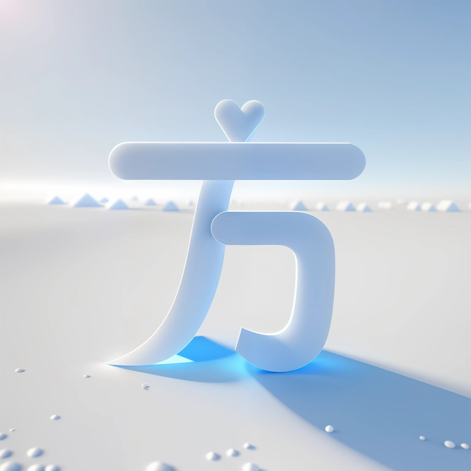 There is a blue and white object,The top is blue, soft 3d render, Smooth 3D illustration, smooth 3 d illustration, 3d matte illustration, depicted as a 3 d render, 3D illustration, 3 D 插图, trend on behance 3d art, trend on behance 3 d art, clean 3 d render, Stylized 3 D, Translucent material