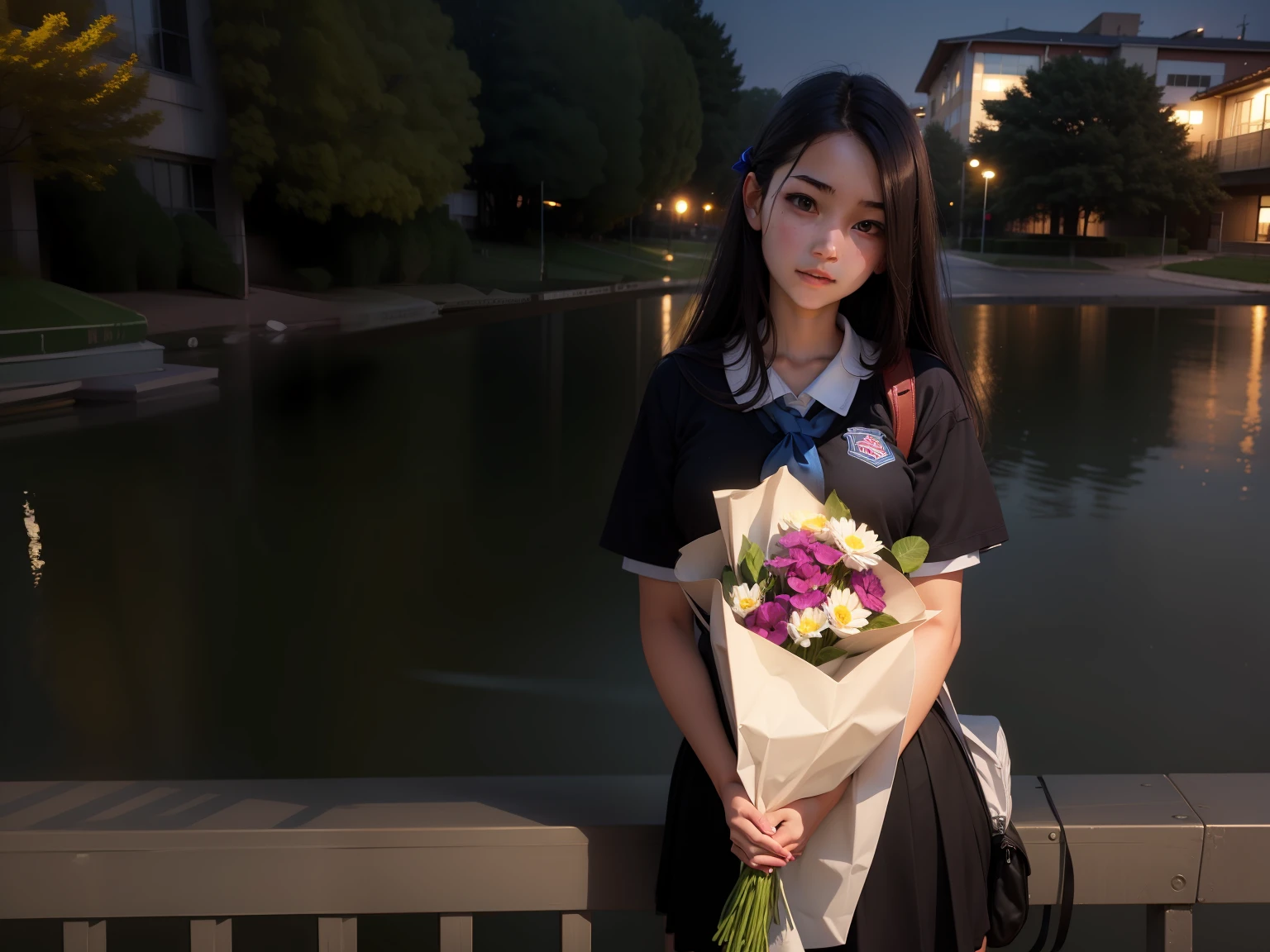 female high-school student
