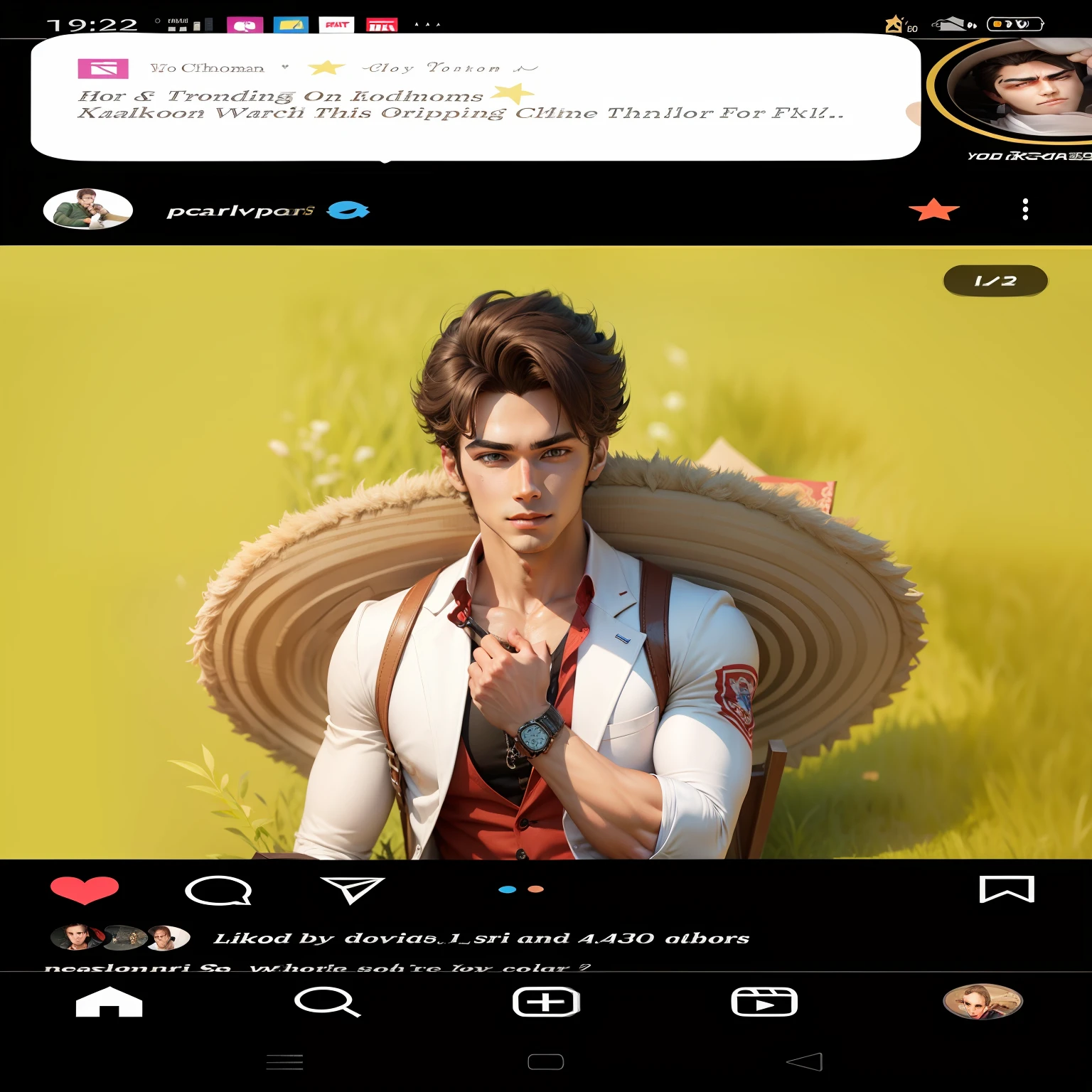 Handsome cute boy look 3d