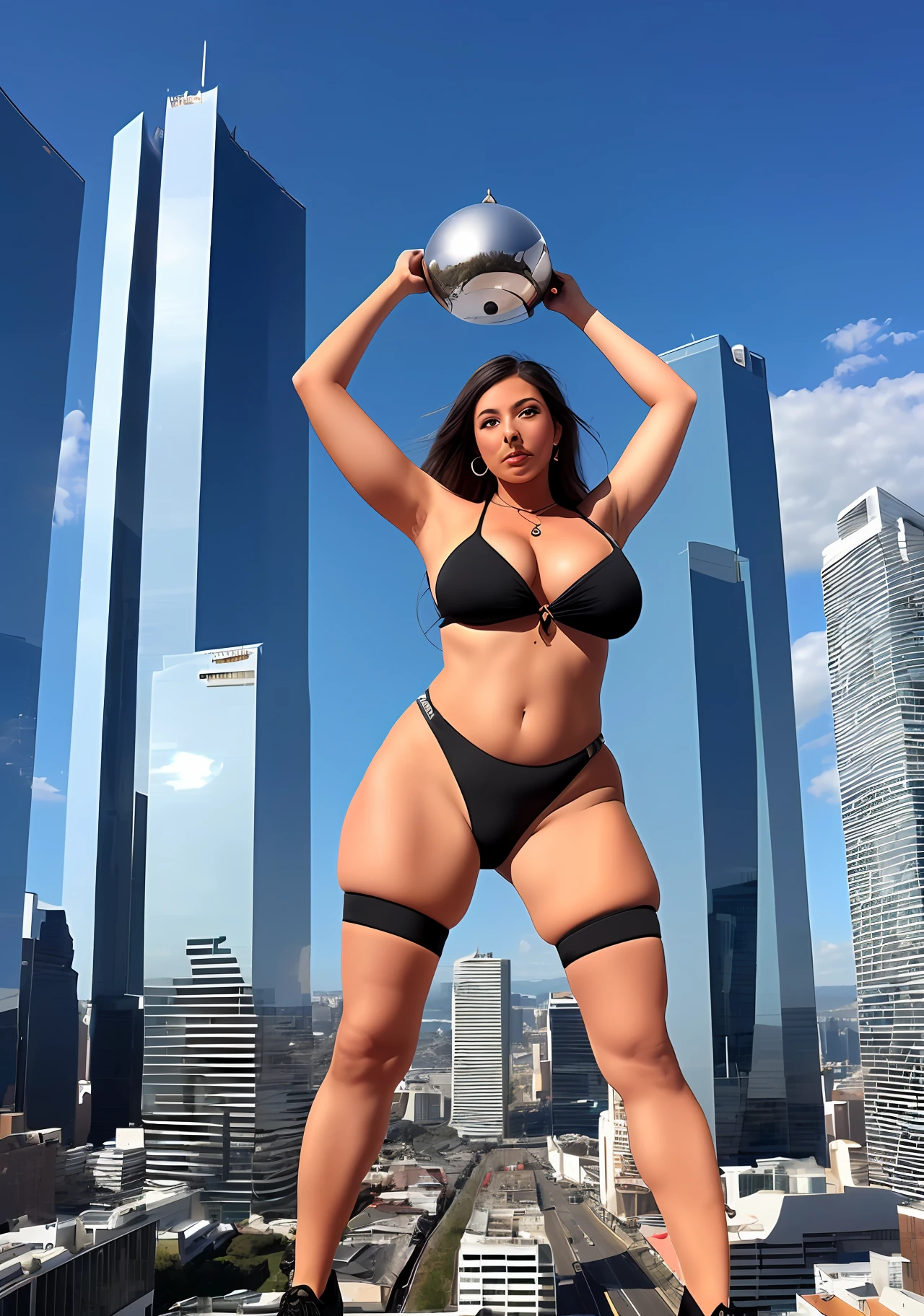 A giantess bigger than the city